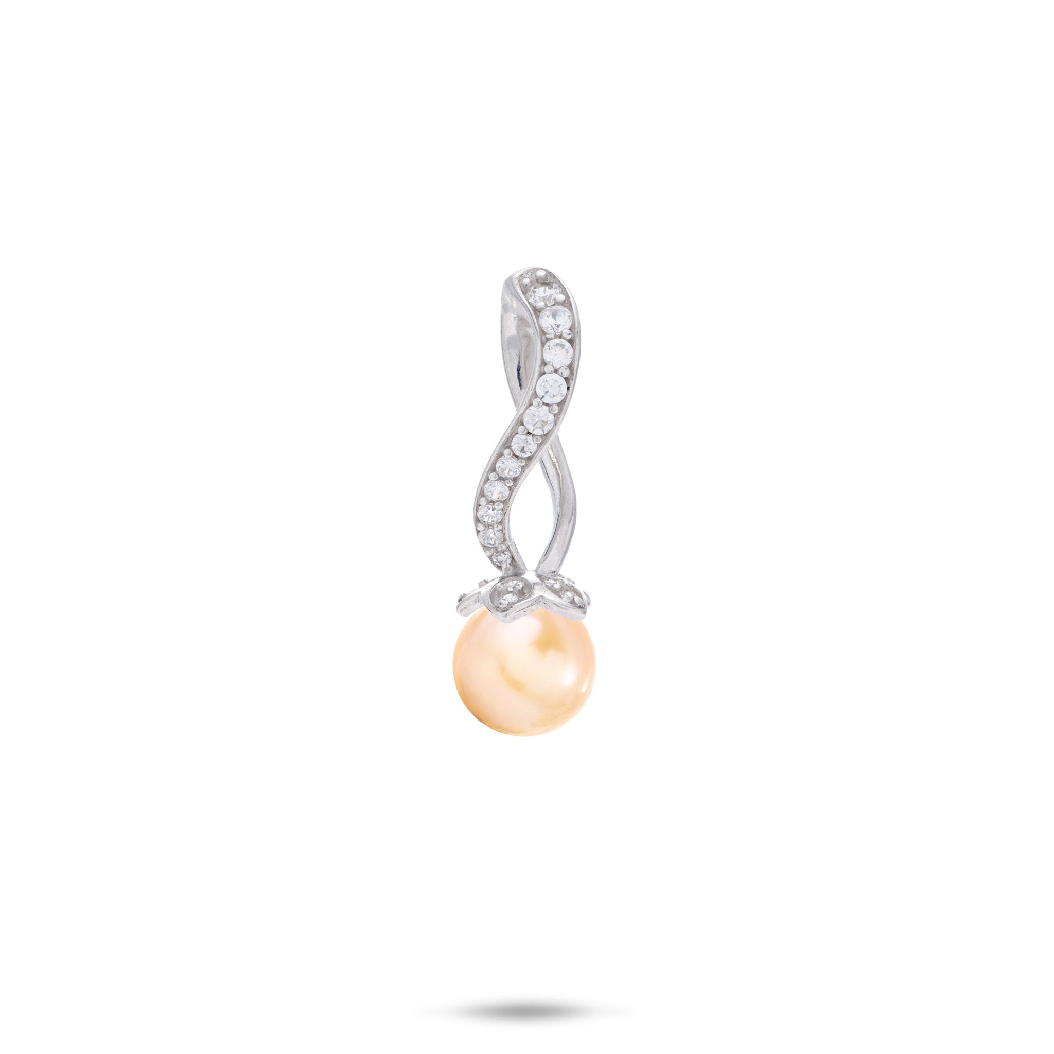 Pick A Pearl Pendant in Sterling Silver with Cubic Zirconia - 18mm