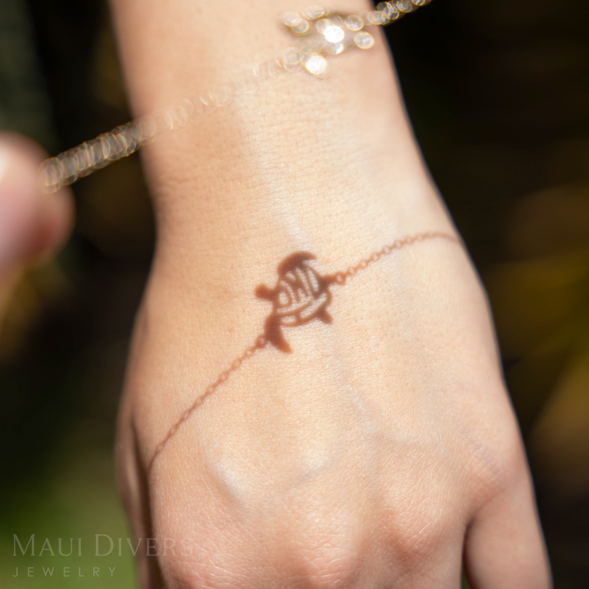 調節可能 7-7.5インチ ホヌ ブレスレット ゴールド - 15mm