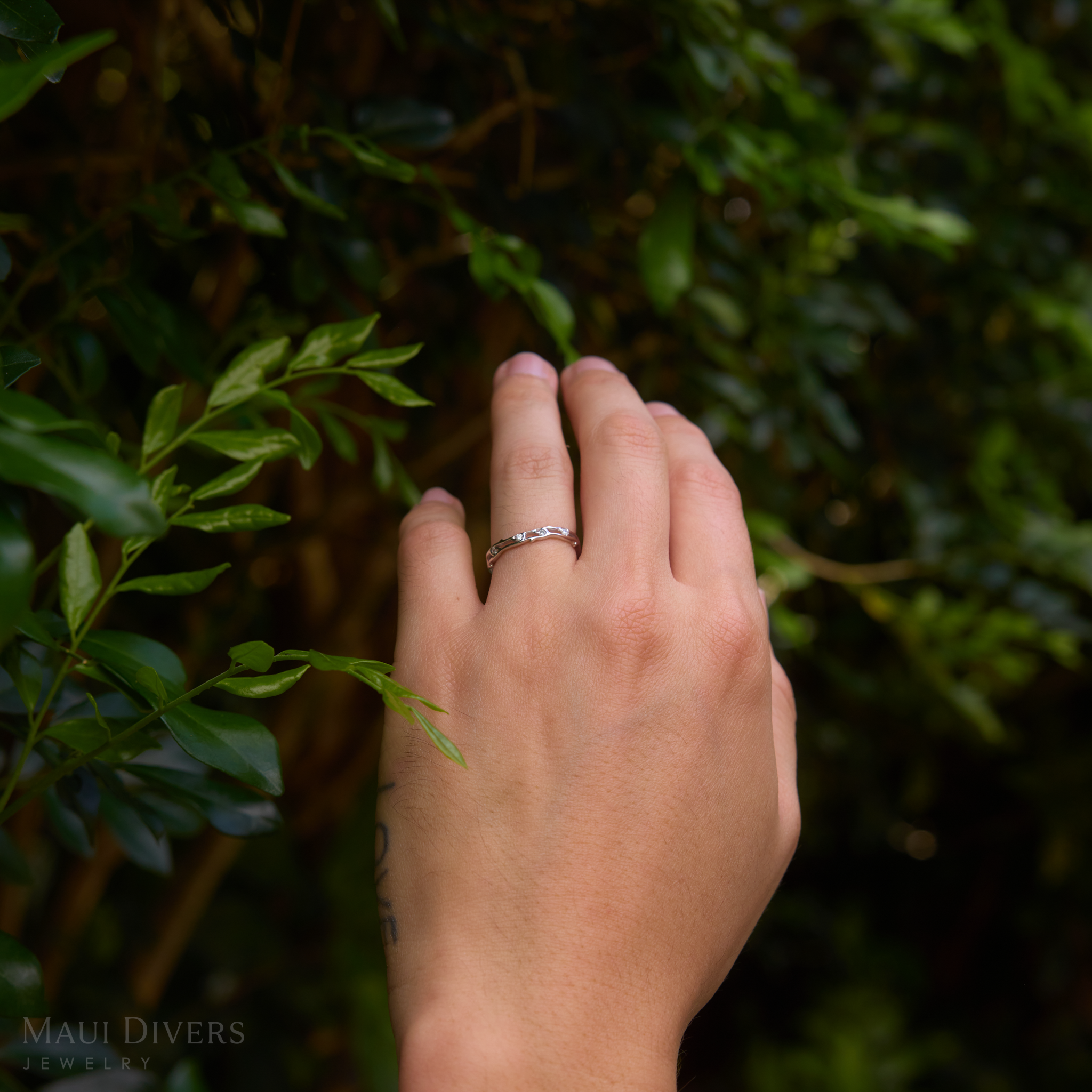 ヘリテージ リング ダイヤモンド ホワイトゴールド