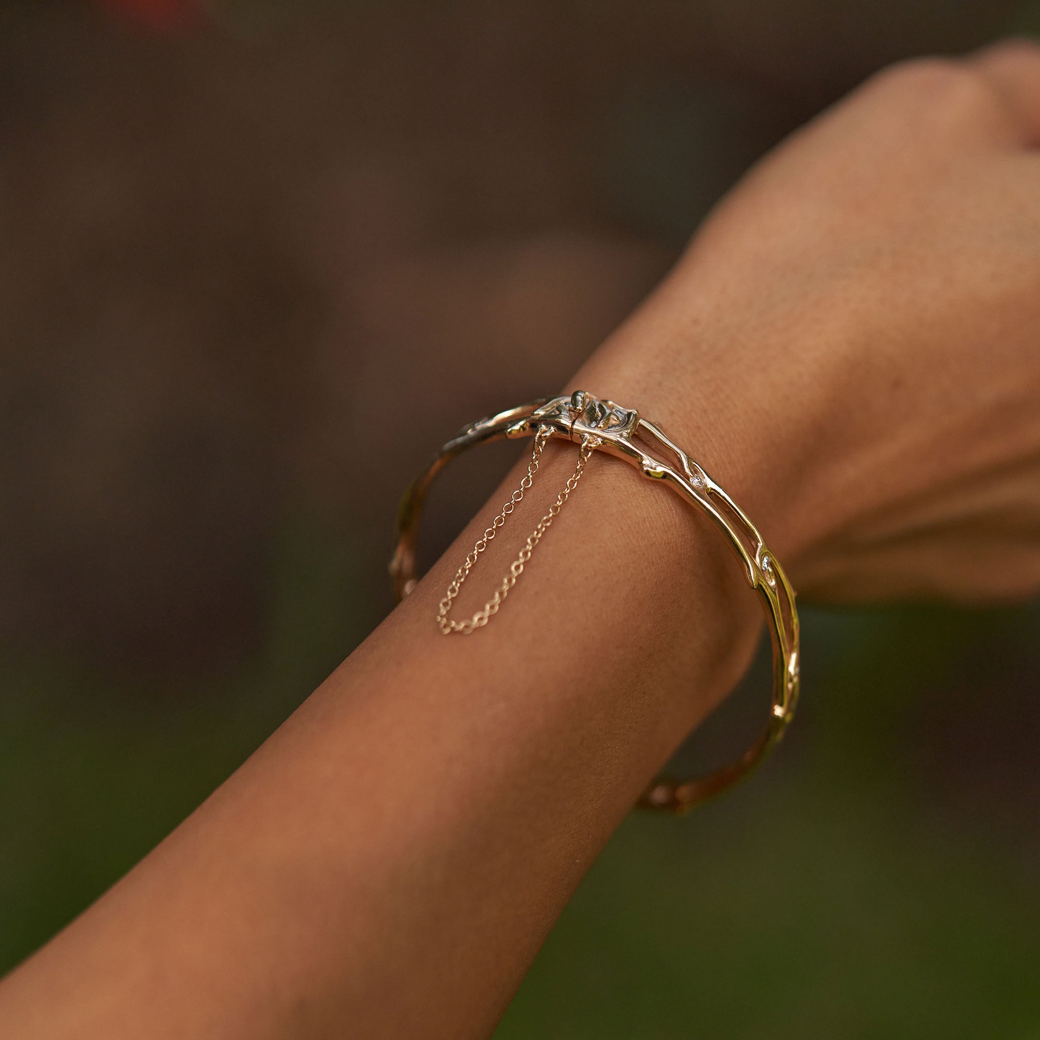 ヘリテージ ヒンジ ブレスレット ダイヤモンド ゴールド