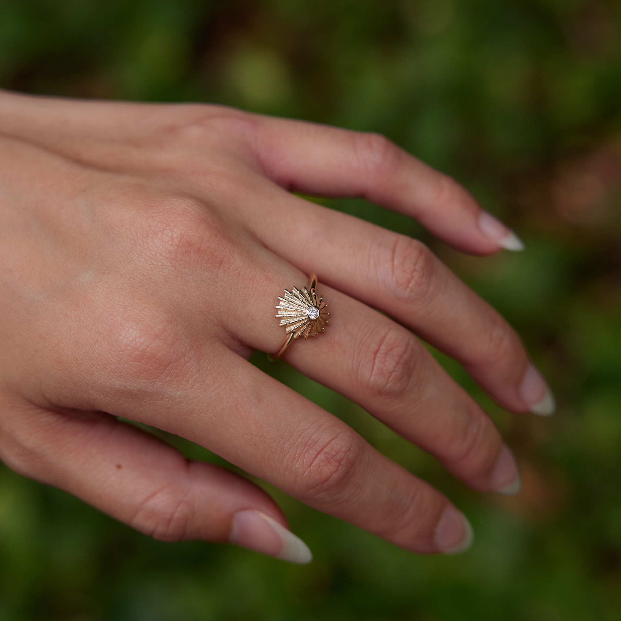 オピヒ・リング ダイヤモンド・ゴールド - 12mm