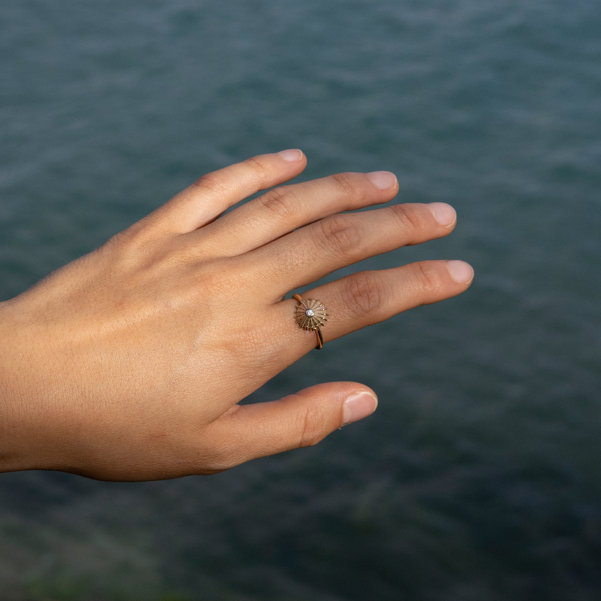 オピヒ・リング ダイヤモンド・ゴールド - 12mm