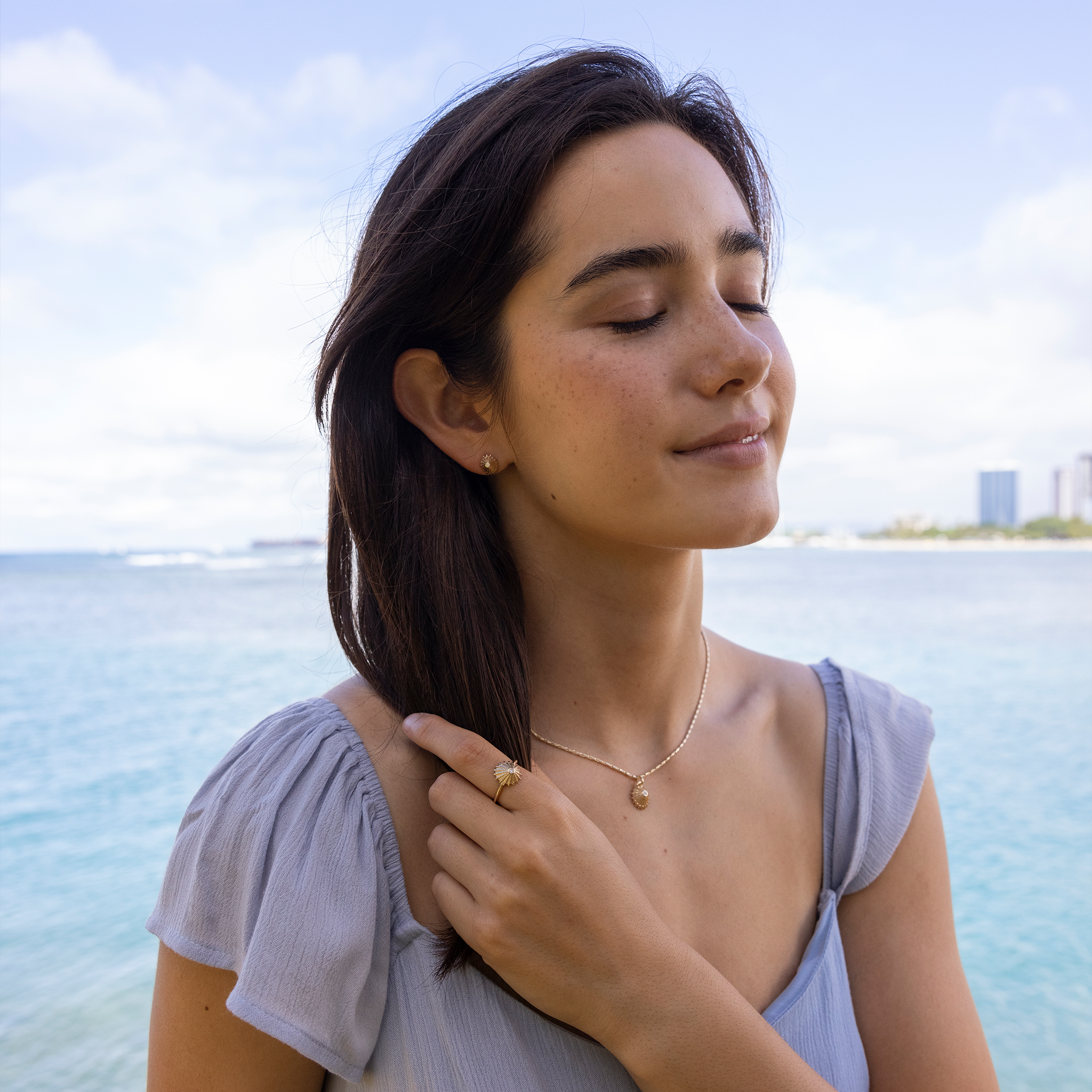 オピヒ・リング ダイヤモンド・ゴールド - 12mm