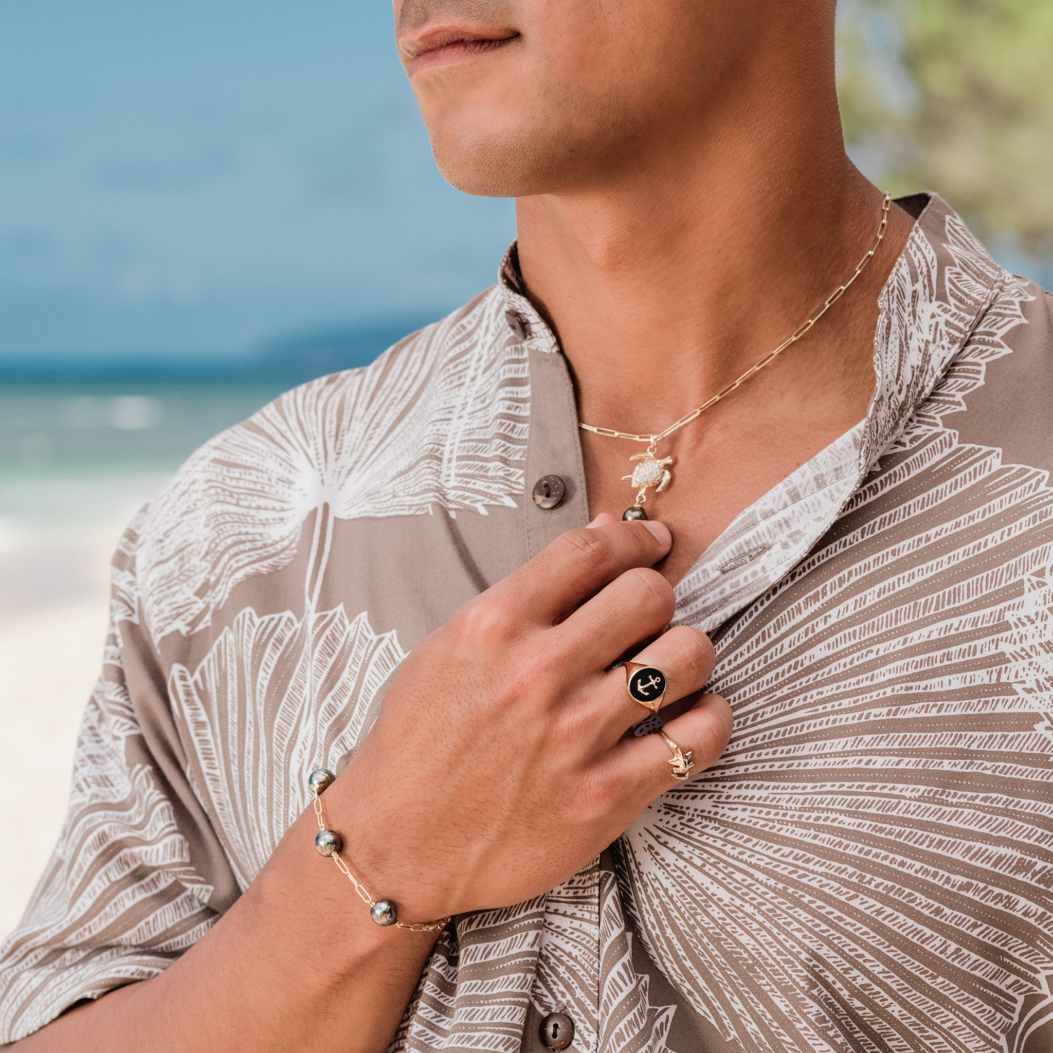 ハンマーヘッド・シャーク・リング ゴールド