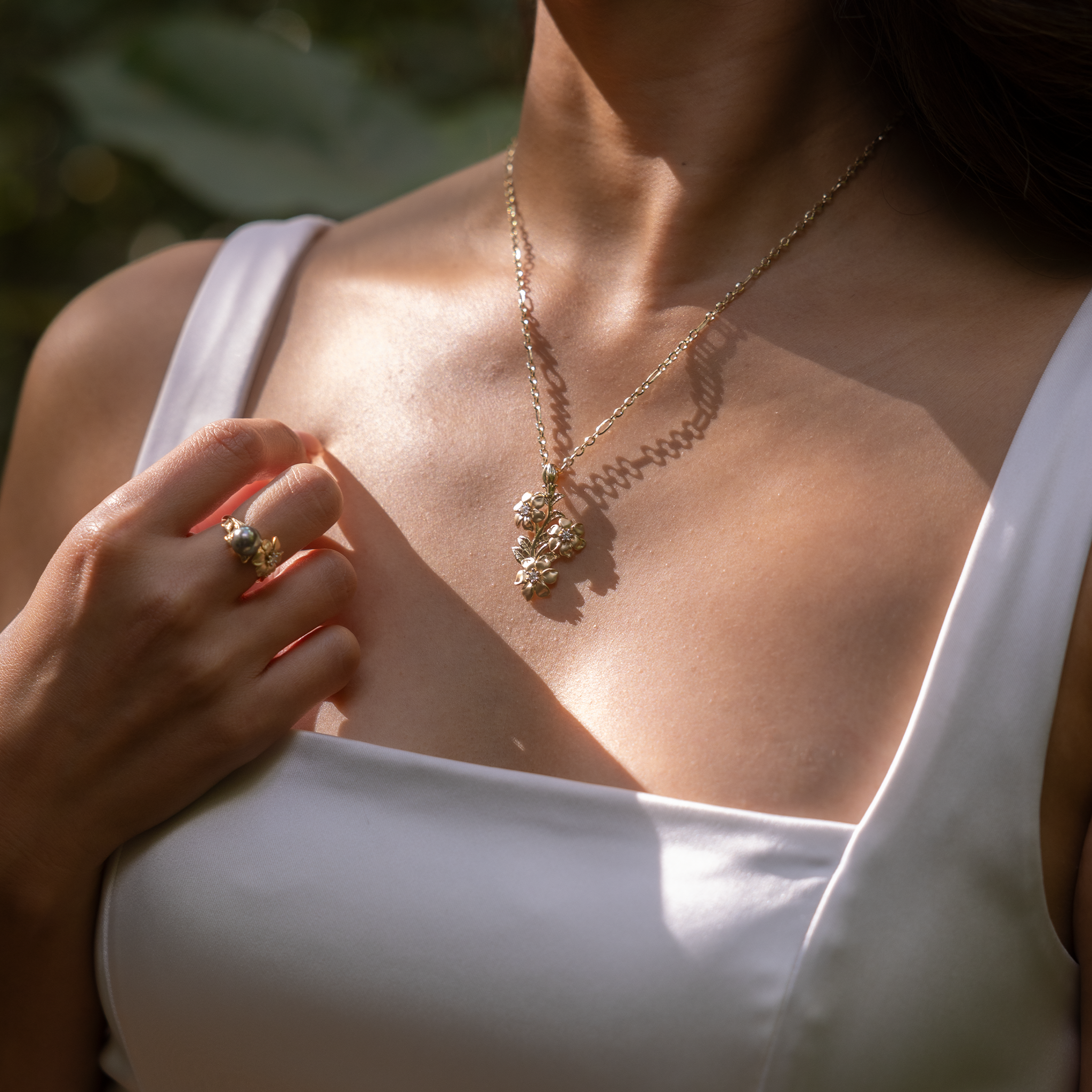 Nāʻū ペンダント ダイヤモンド ゴールド 40mm