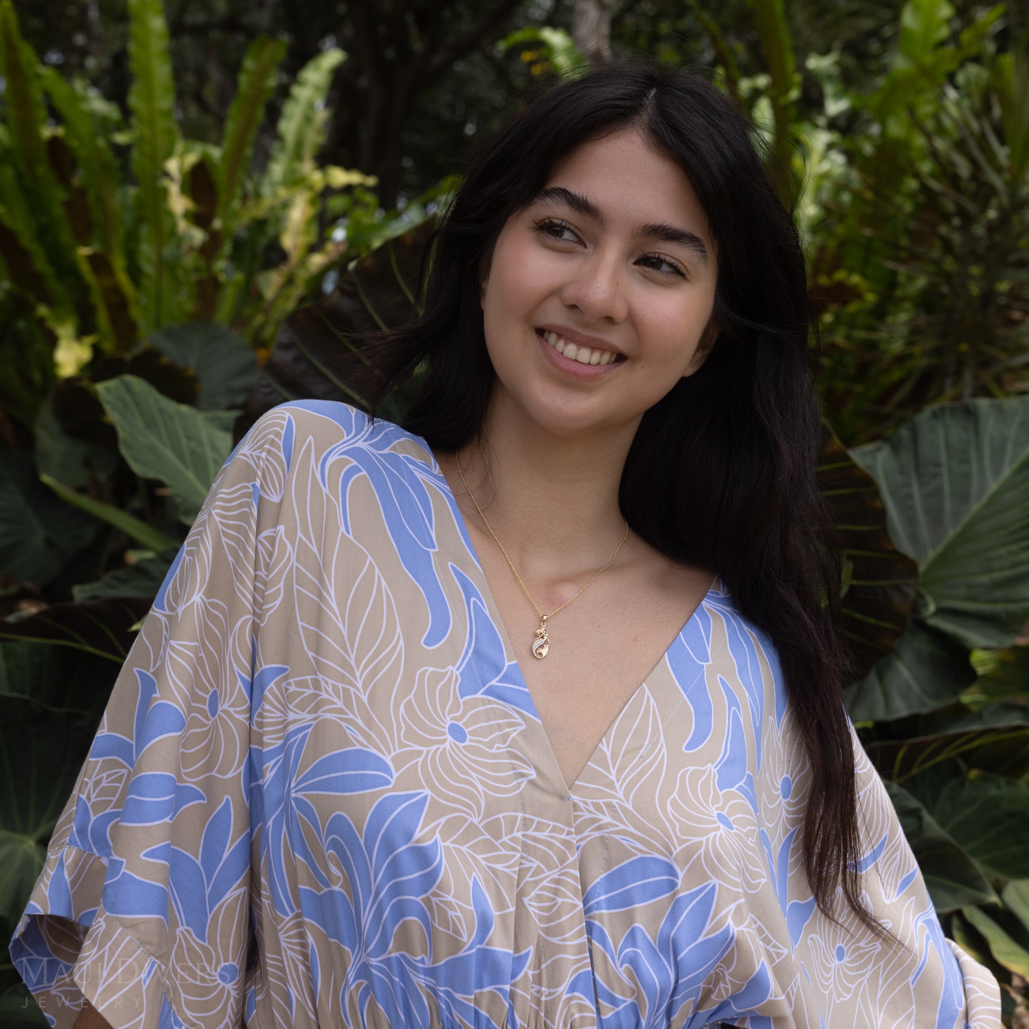 シーライフ・マーメイド・ペンダント ダイヤモンド・ゴールド - 24mm