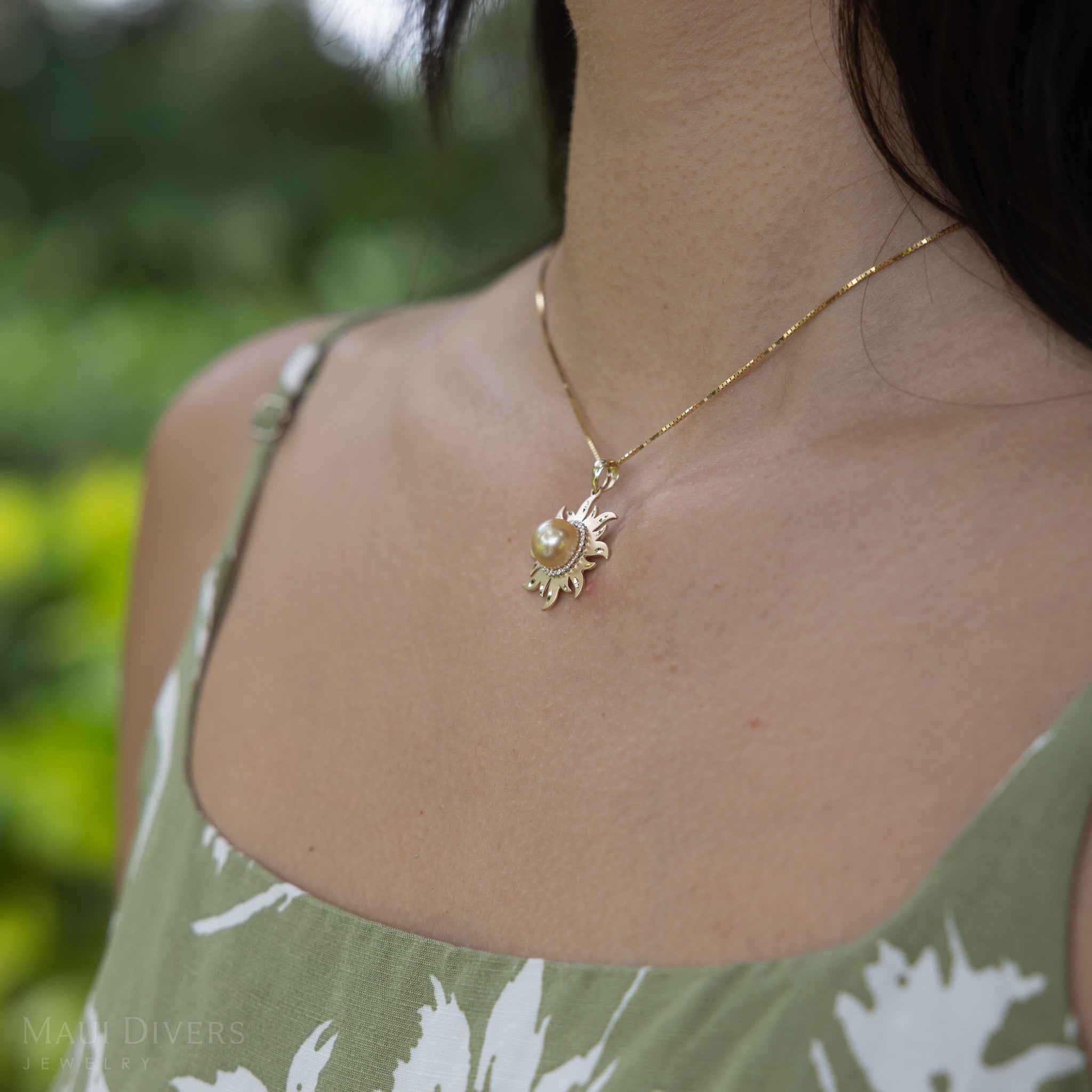 南洋パール・サン・ペンダント ダイヤモンド・ゴールド