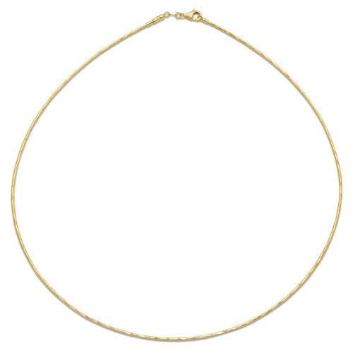 1.5mmラウンドオメガチェーン ゴールド - Maui Divers Jewelry