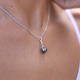 Heritage Tahitian Pearl Pendant in White Gold - 25mm
