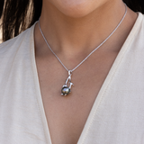 Heritage Tahitian Pearl Pendant in White Gold - 9-10mm