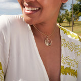 Reefs Tahitian Black Pearl Pendant in Gold with Diamonds - 30mm