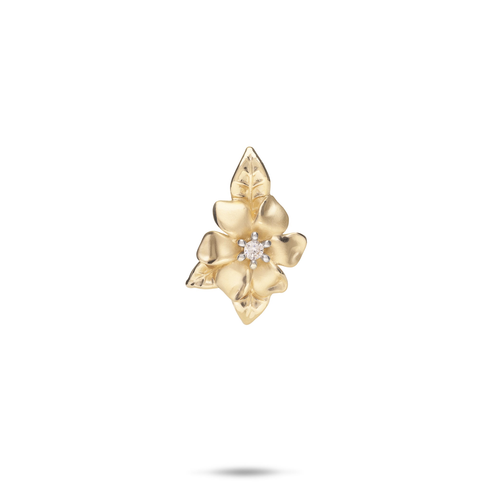Nāʻū Pendant in Gold with Diamond - 18mm