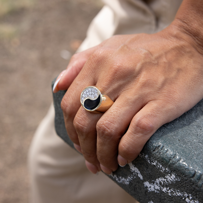 Yin yang 2025 ring mens