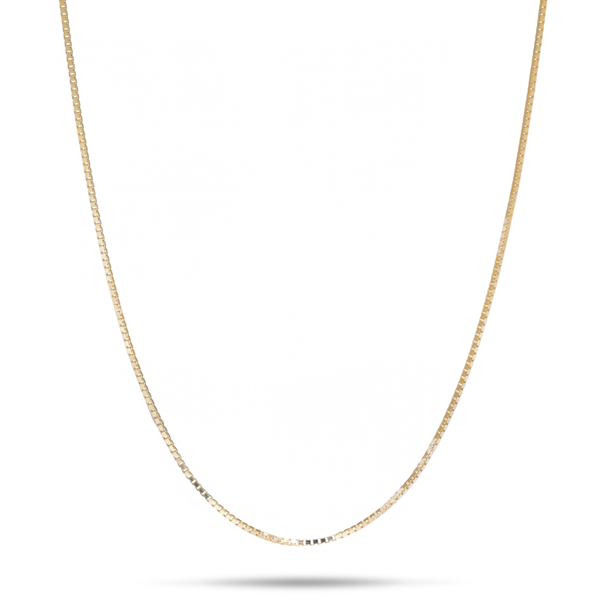 0.6mm Box Chain in 10k Gold
