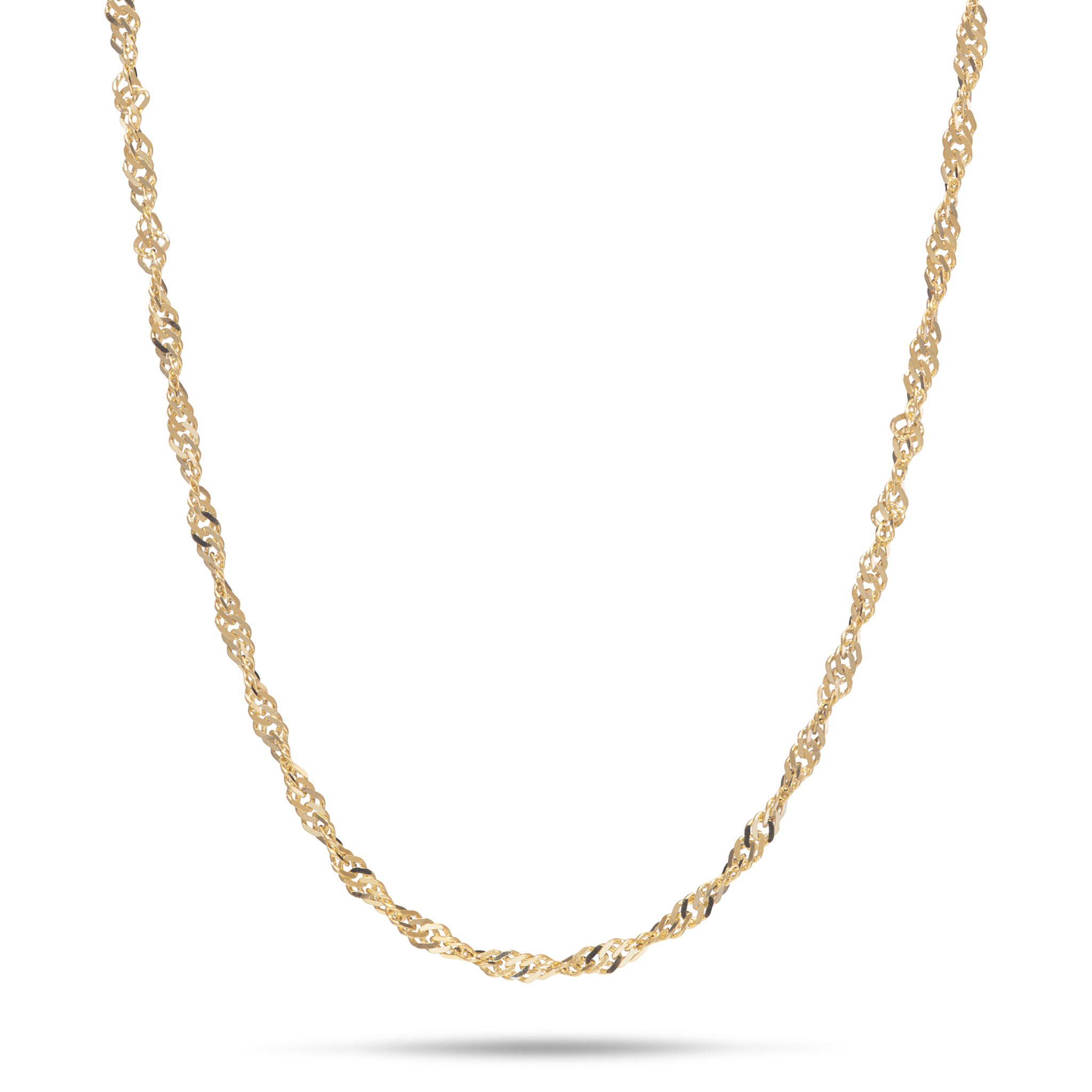 1.5mm Singapore Chain in 10k Gold