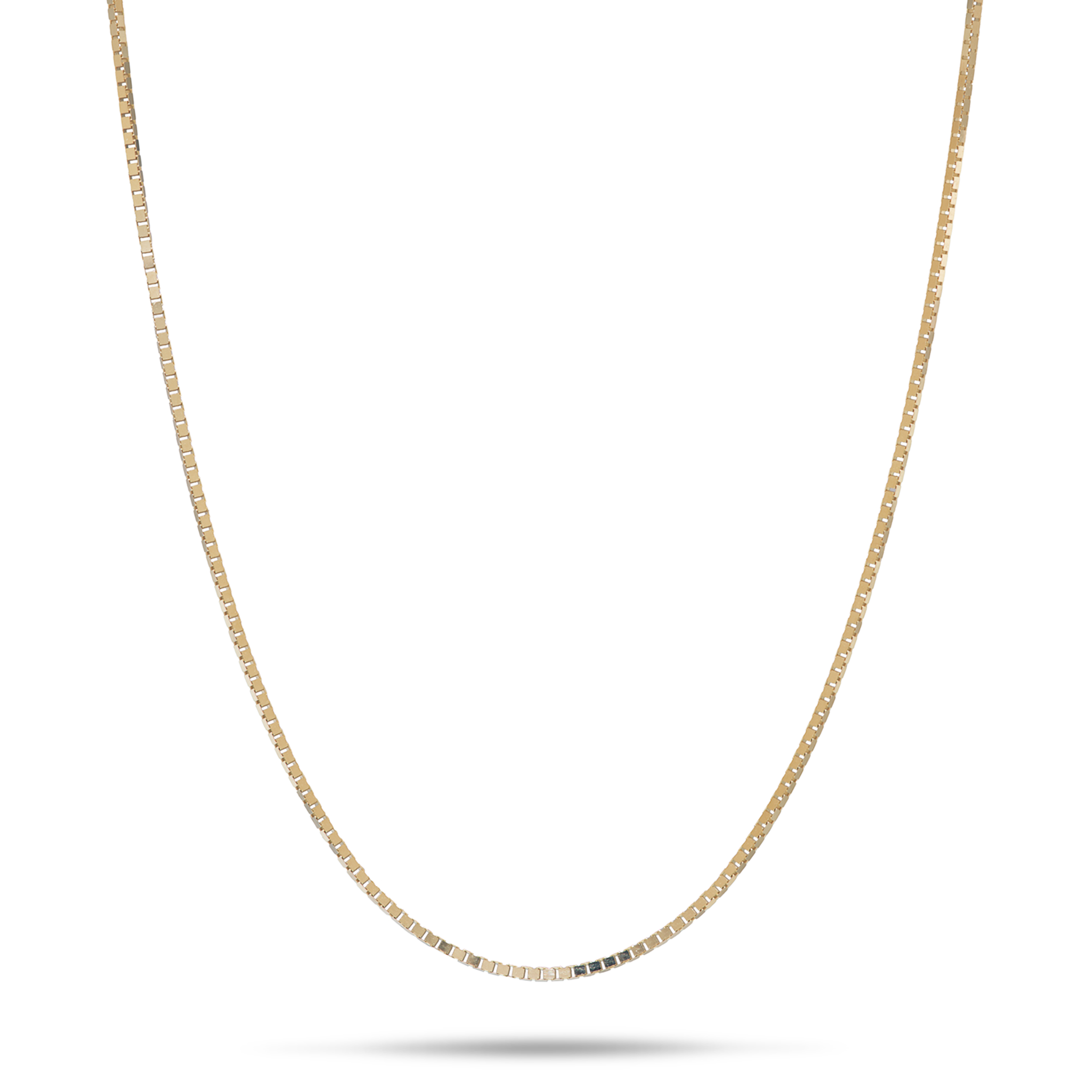 0.8mm Venetian Box Chain in Gold