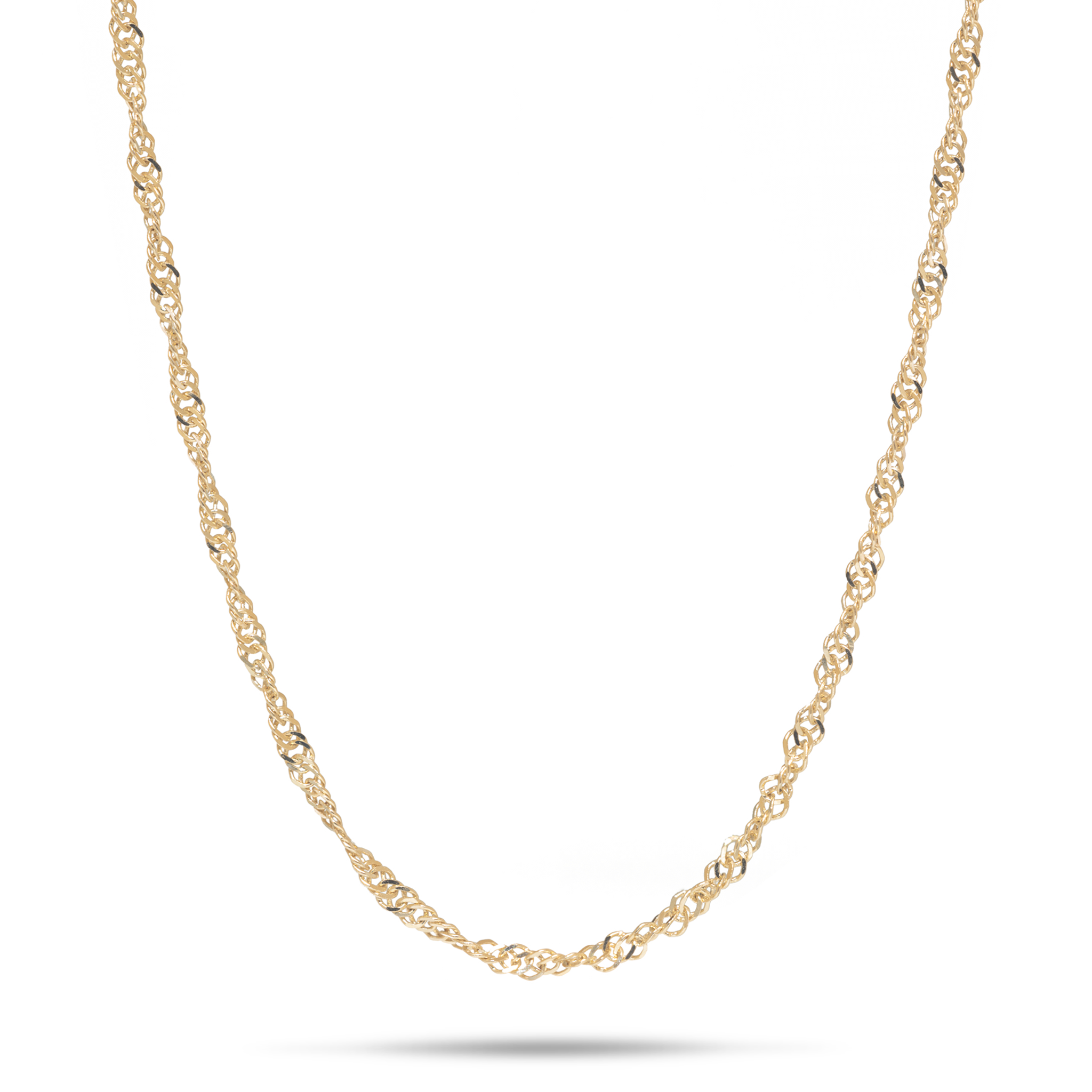 1.5mm Singapore Chain in Gold