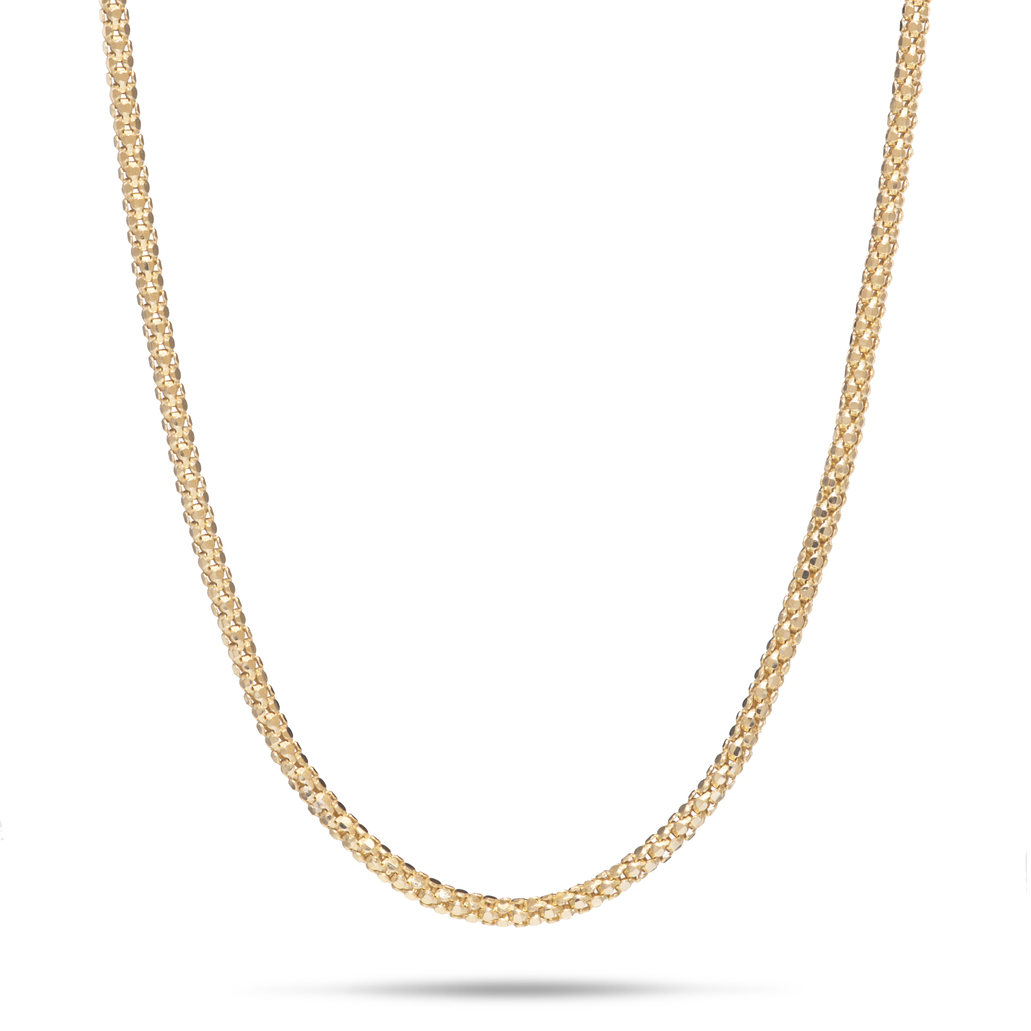 1.6mm Popcorn Chain in Gold