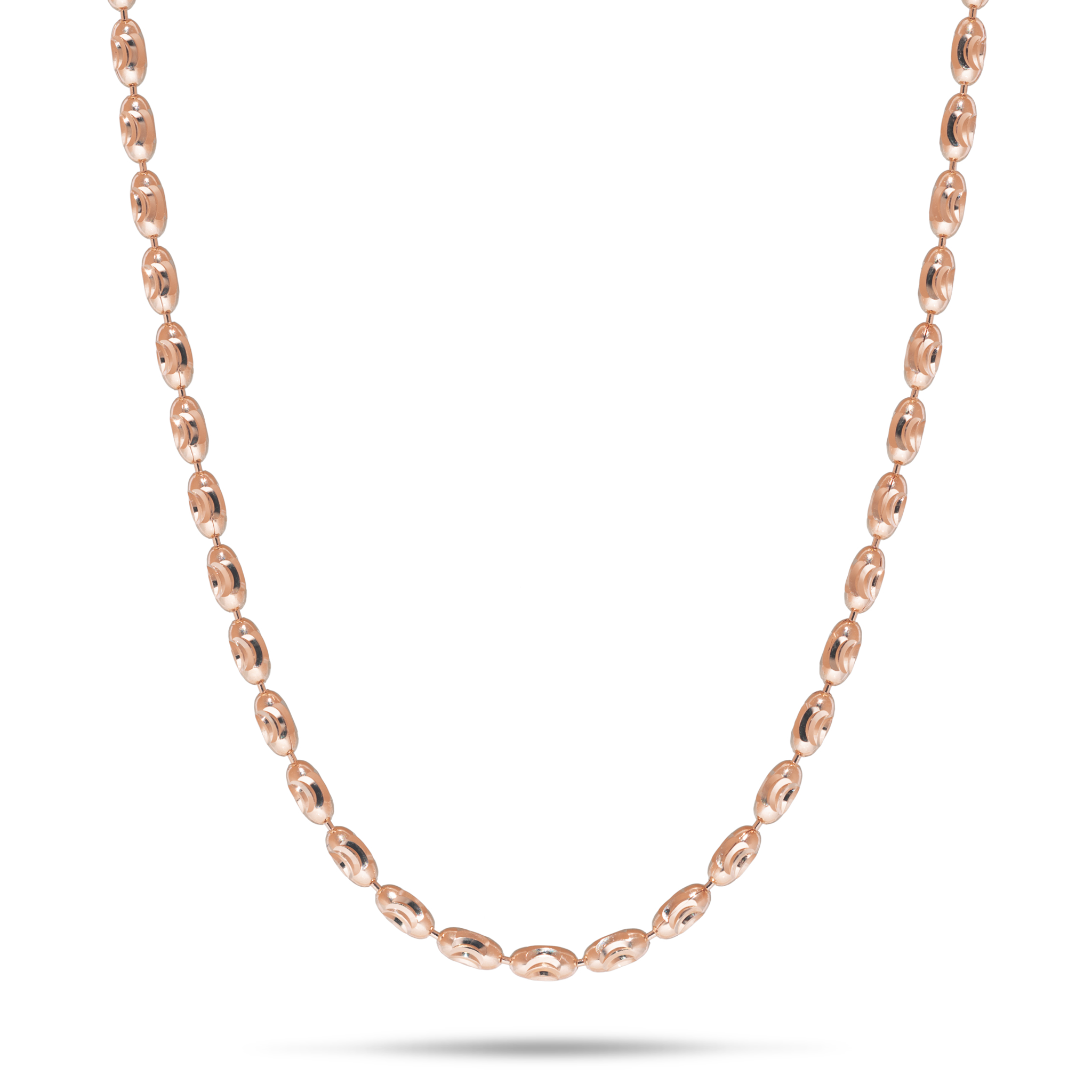 1.8mm Ovalina Chain in Rose Gold