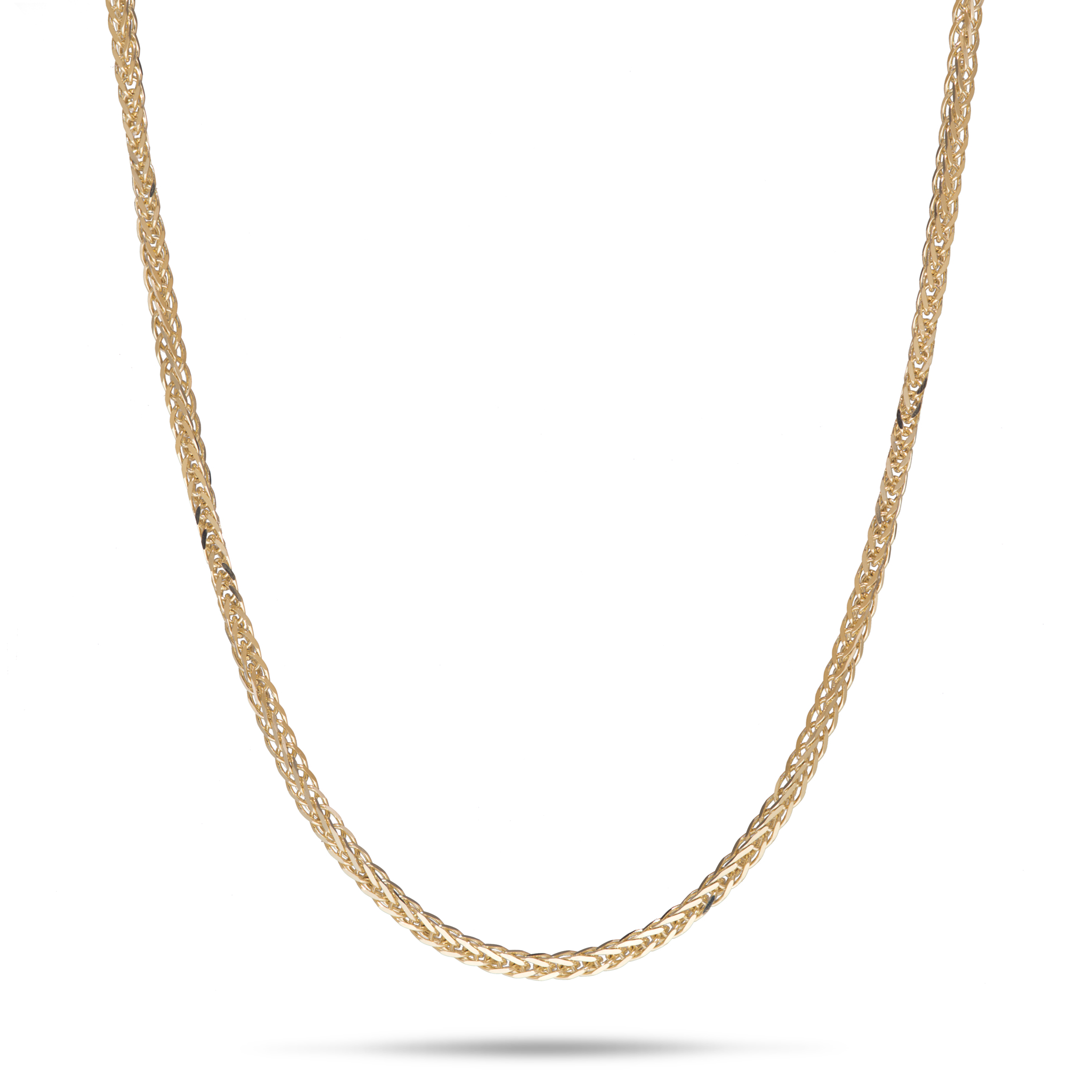 24" Adjustable 1.4mm Espiga Chain in Gold