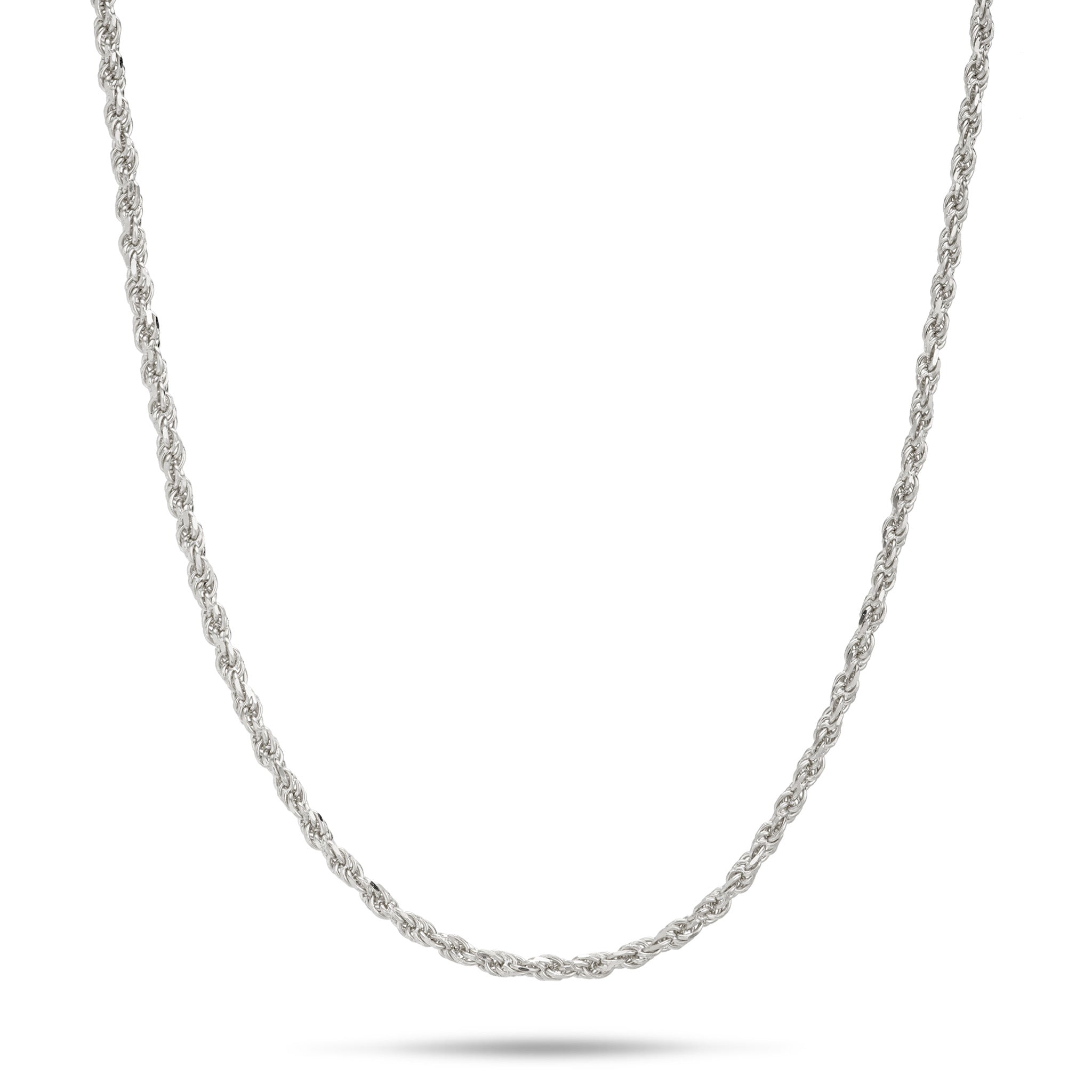 1.2mm Flex Rope Chain in White Gold