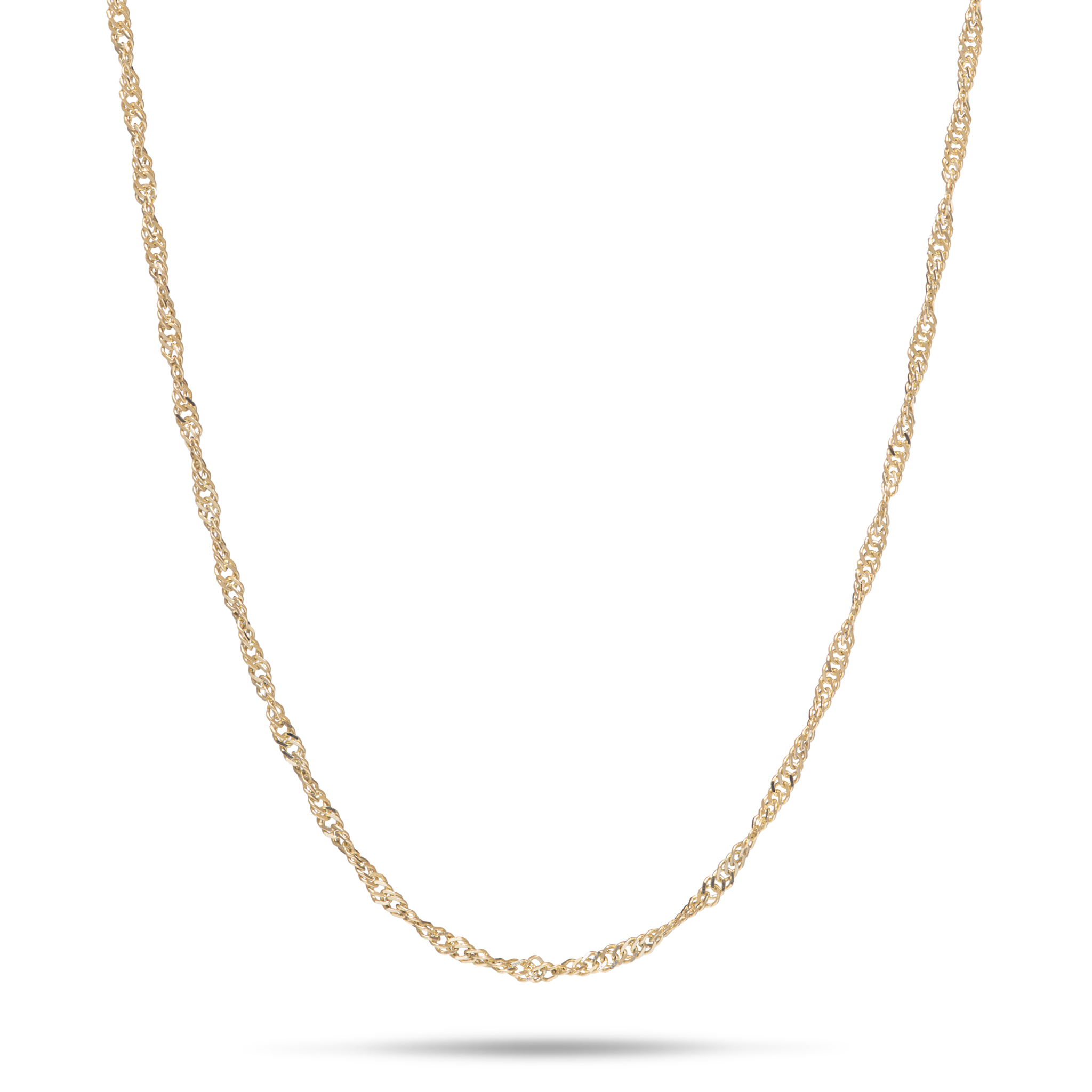 1.0mm Singapore Chain in Gold