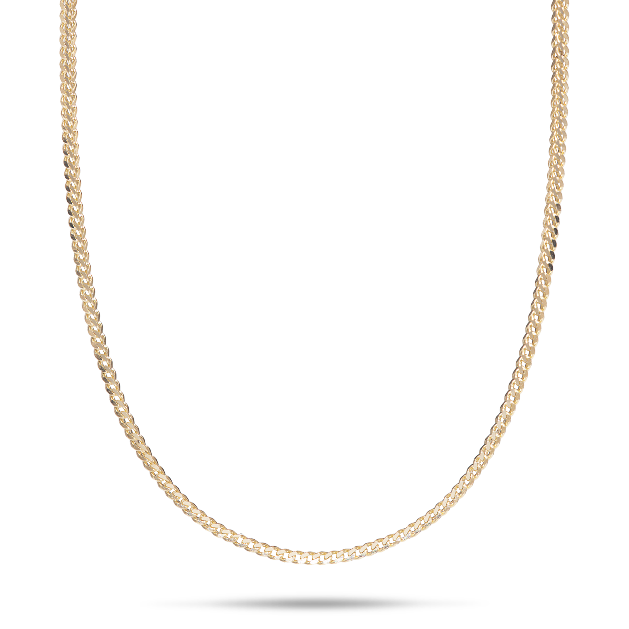 1.2mm Singapore Foxtail Chain in Gold