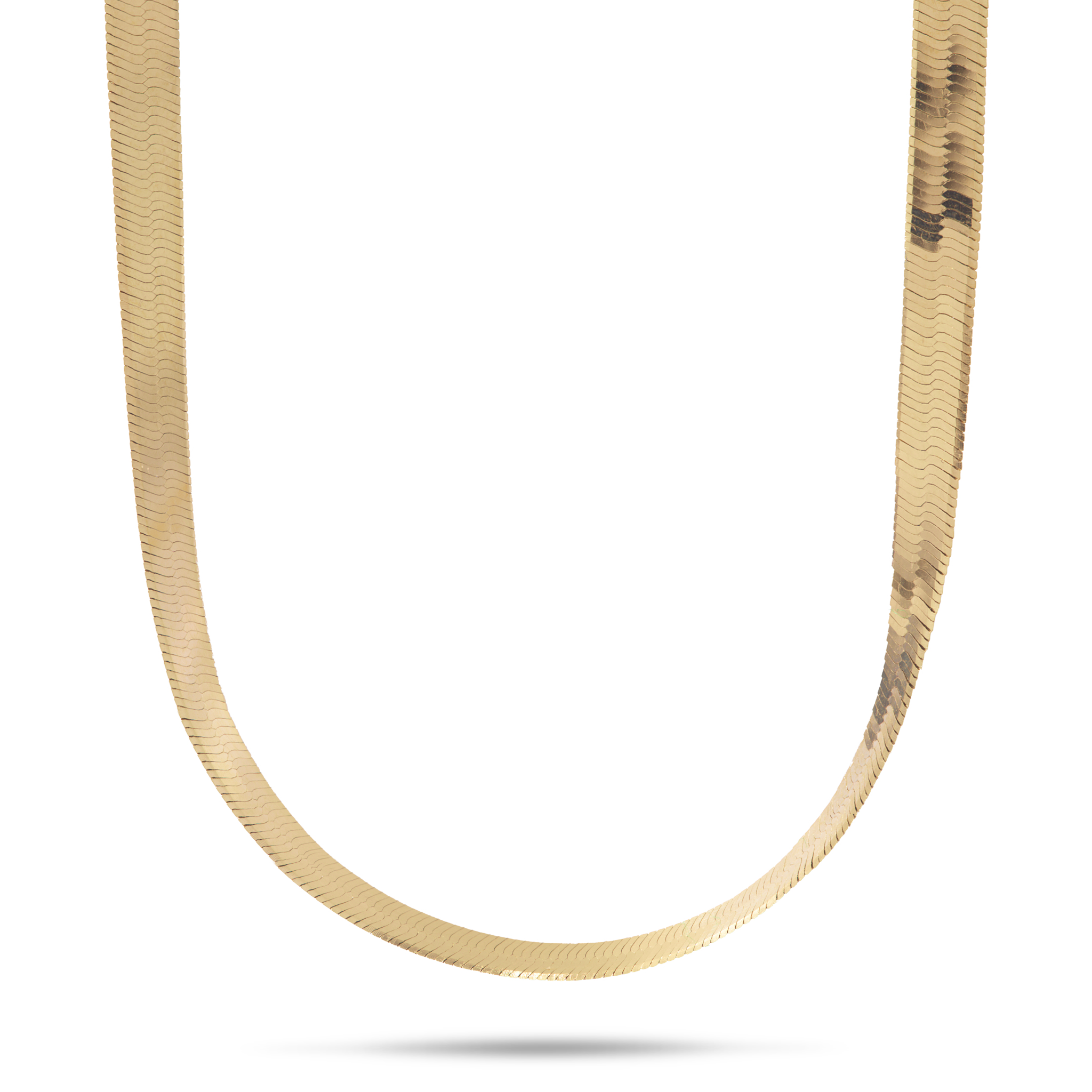 3.8mm Herringbone Chain in Gold