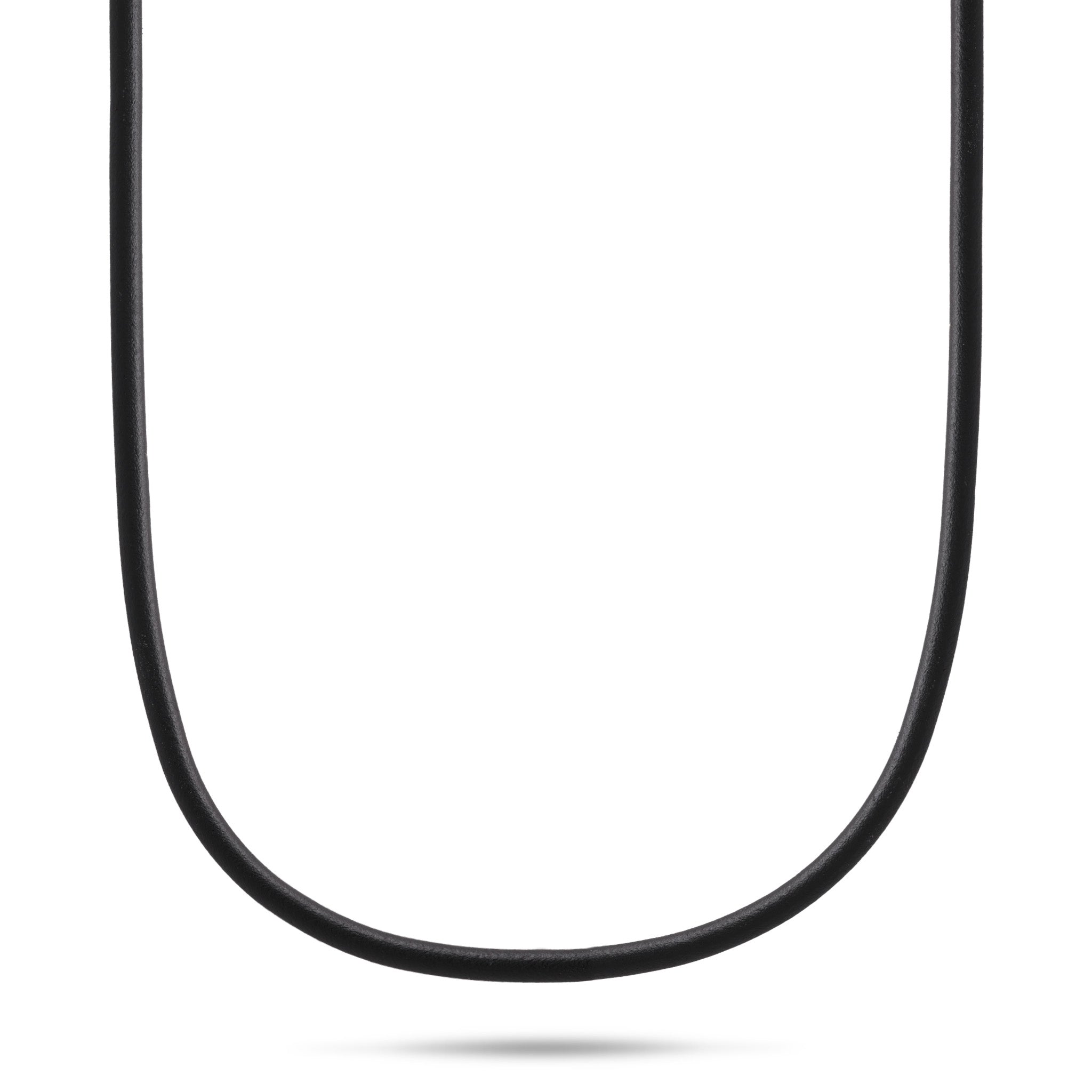 Black Rubber Cord Chain 