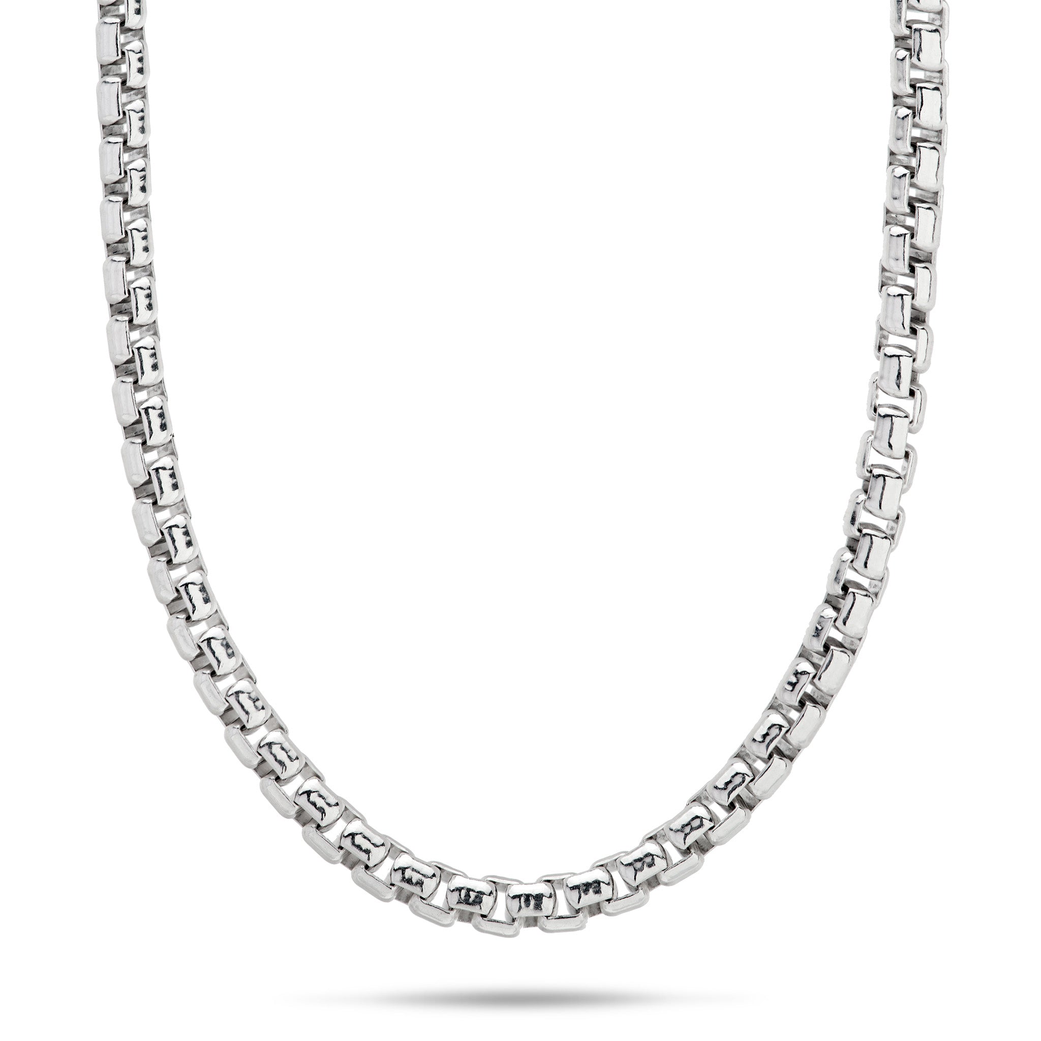 2.5mm Round Box Chain in Sterling Silver