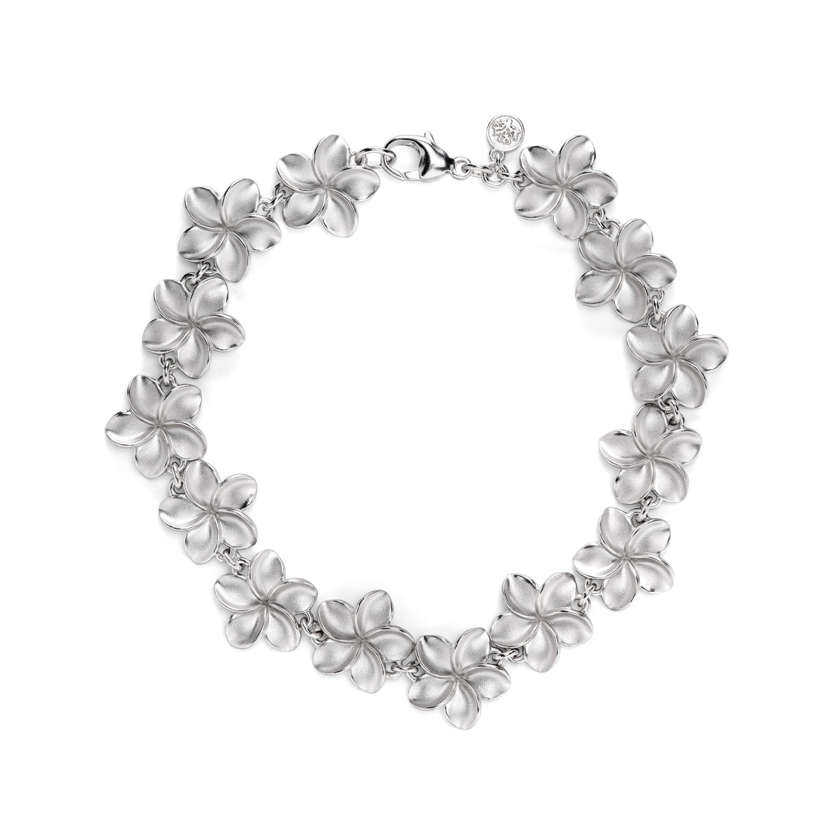 Plumeria Bracelet in Sterling Silver - 13mm