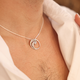 24" Adjustable Nalu Necklace in Sterling Silver - 24mm