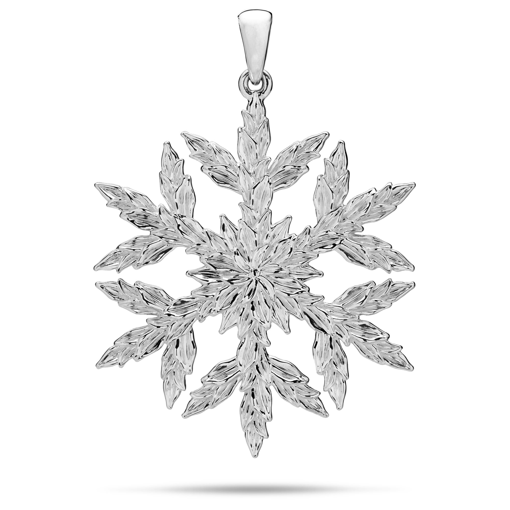 2025 Limited Edition Maile Hawaiian Snowflake Ornament in Sterling Silver - 42mm