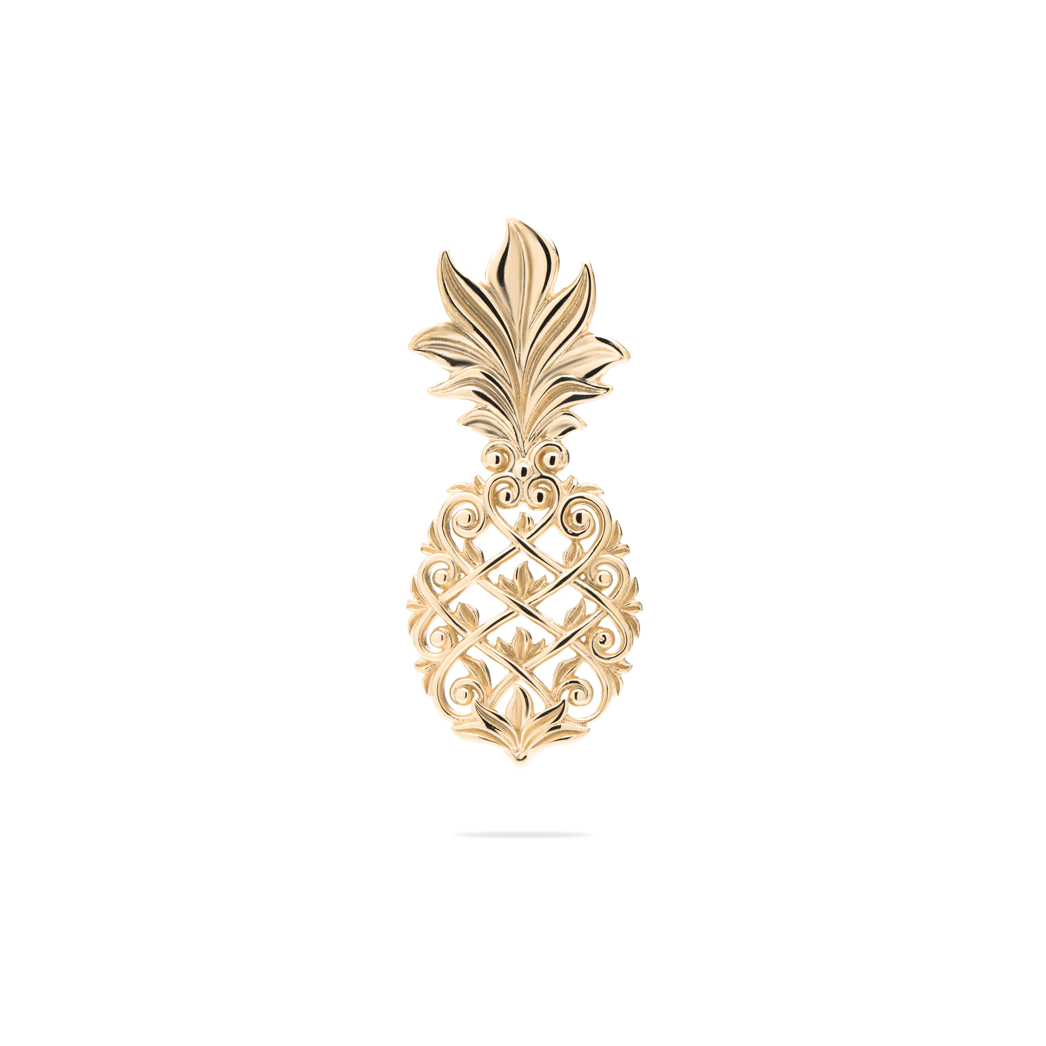 Living Heirloom Pineapple Pendant in Gold - 30mm