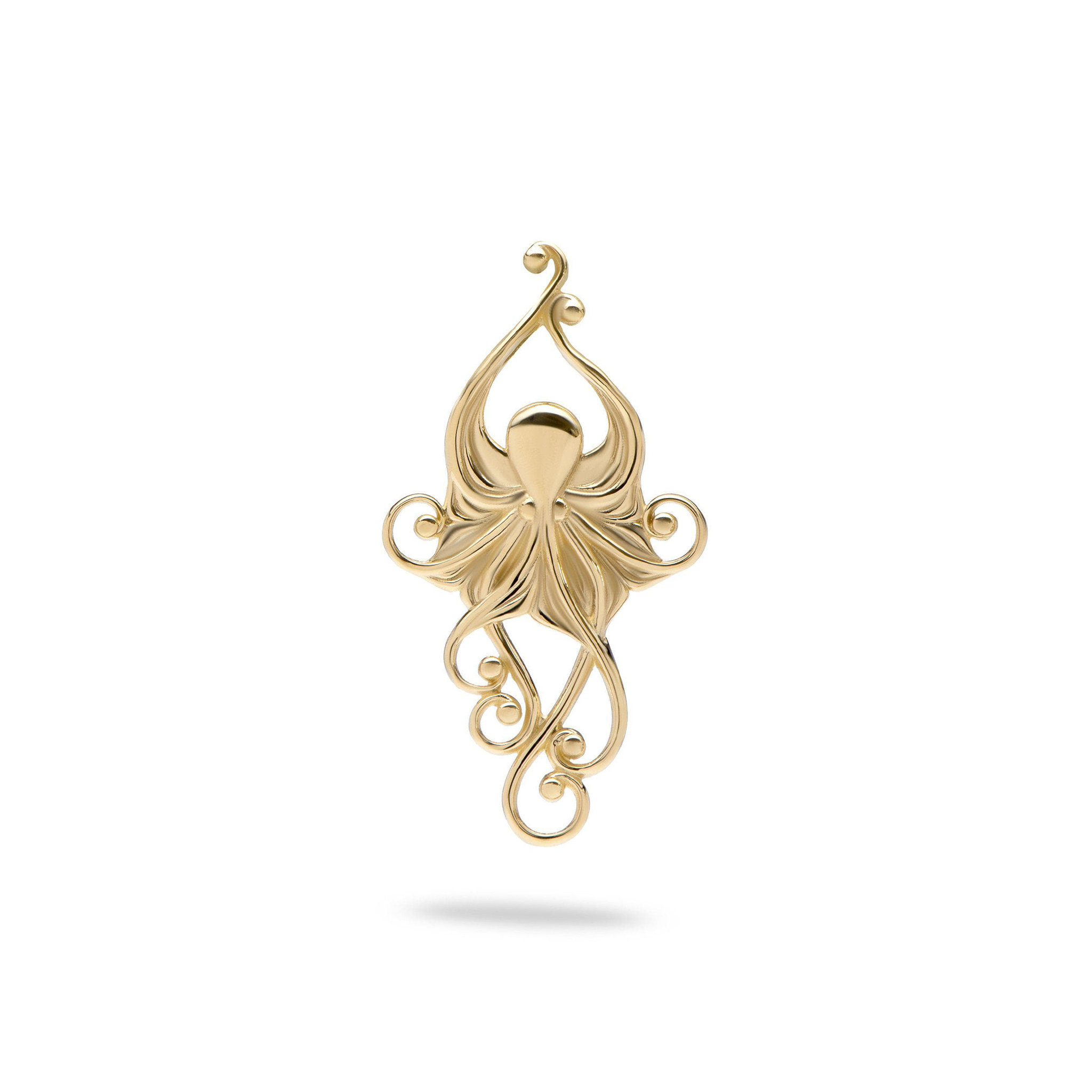 Living Heirloom Octopus-Anhänger in Gold – 36 mm
