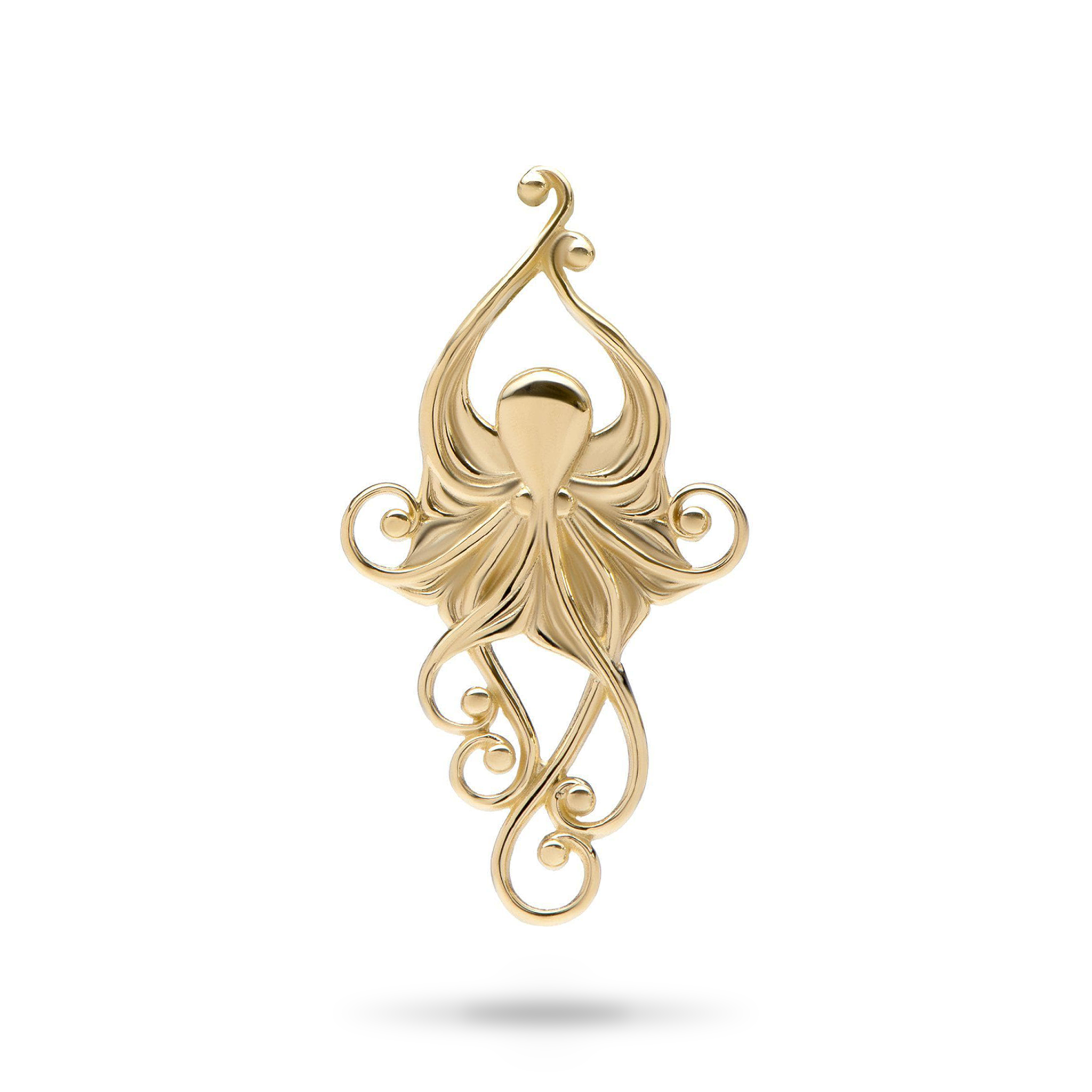 Living Heirloom Octopus Pendant in Gold - 36mm