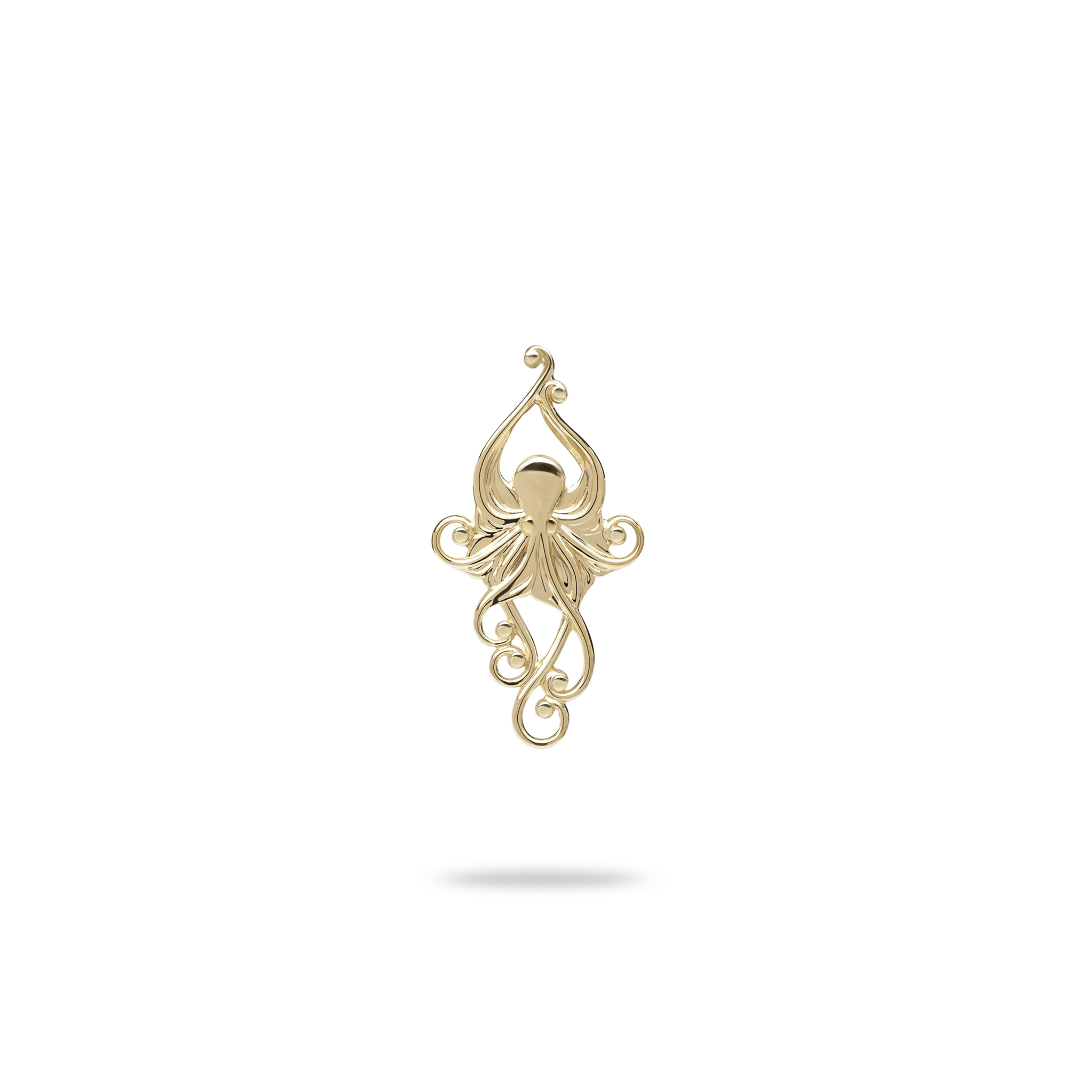 Living Heirloom Octopus Pendant in Gold - 25mm