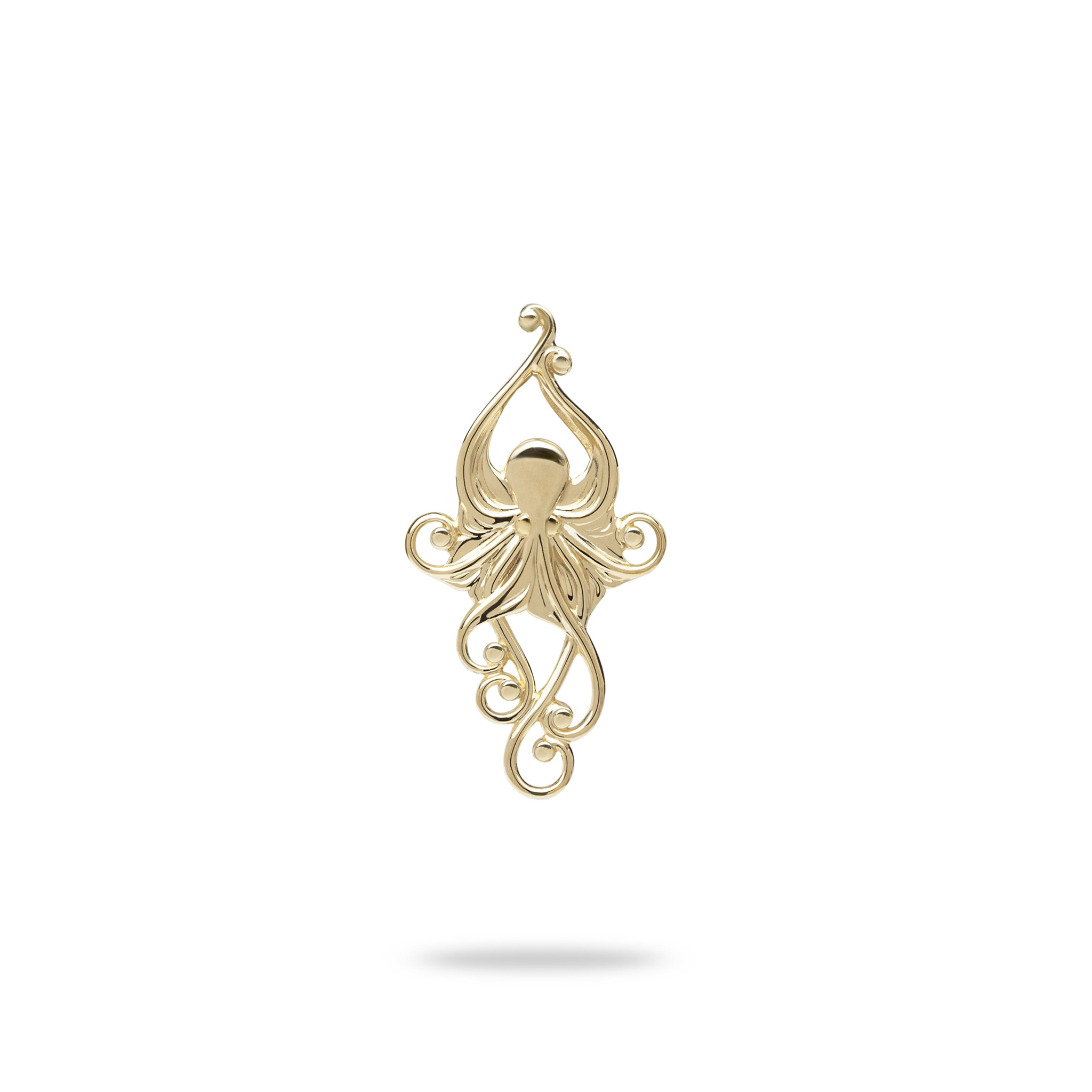 Living Heirloom Octopus-Anhänger in Gold – 25 mm
