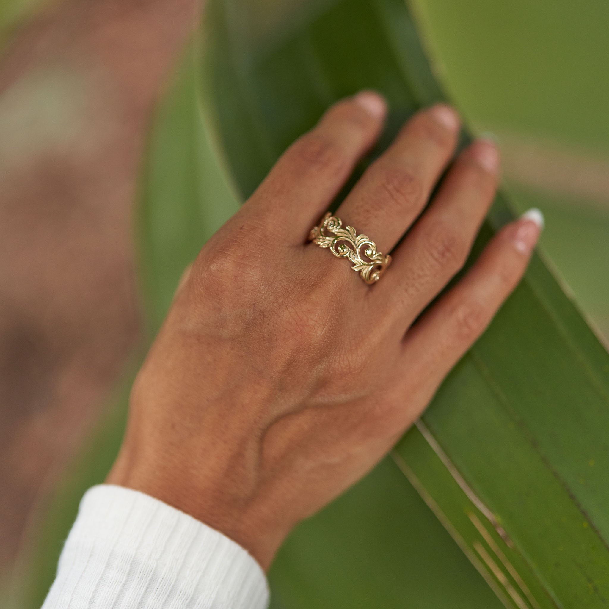Living Heirloom-Ring in Gold mit Diamanten – 10 mm