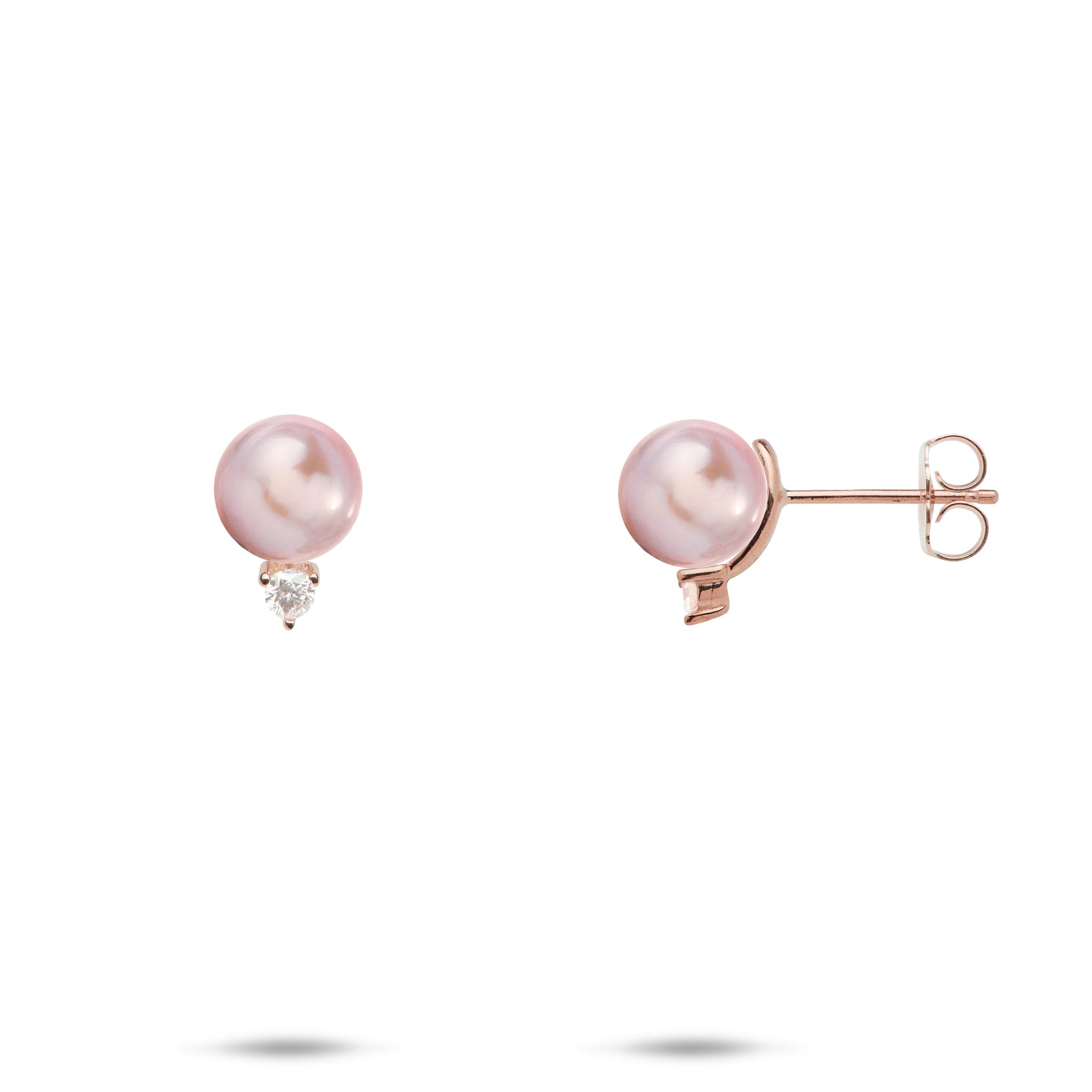 Pick A Pearl Diamond Earrings in White Gold