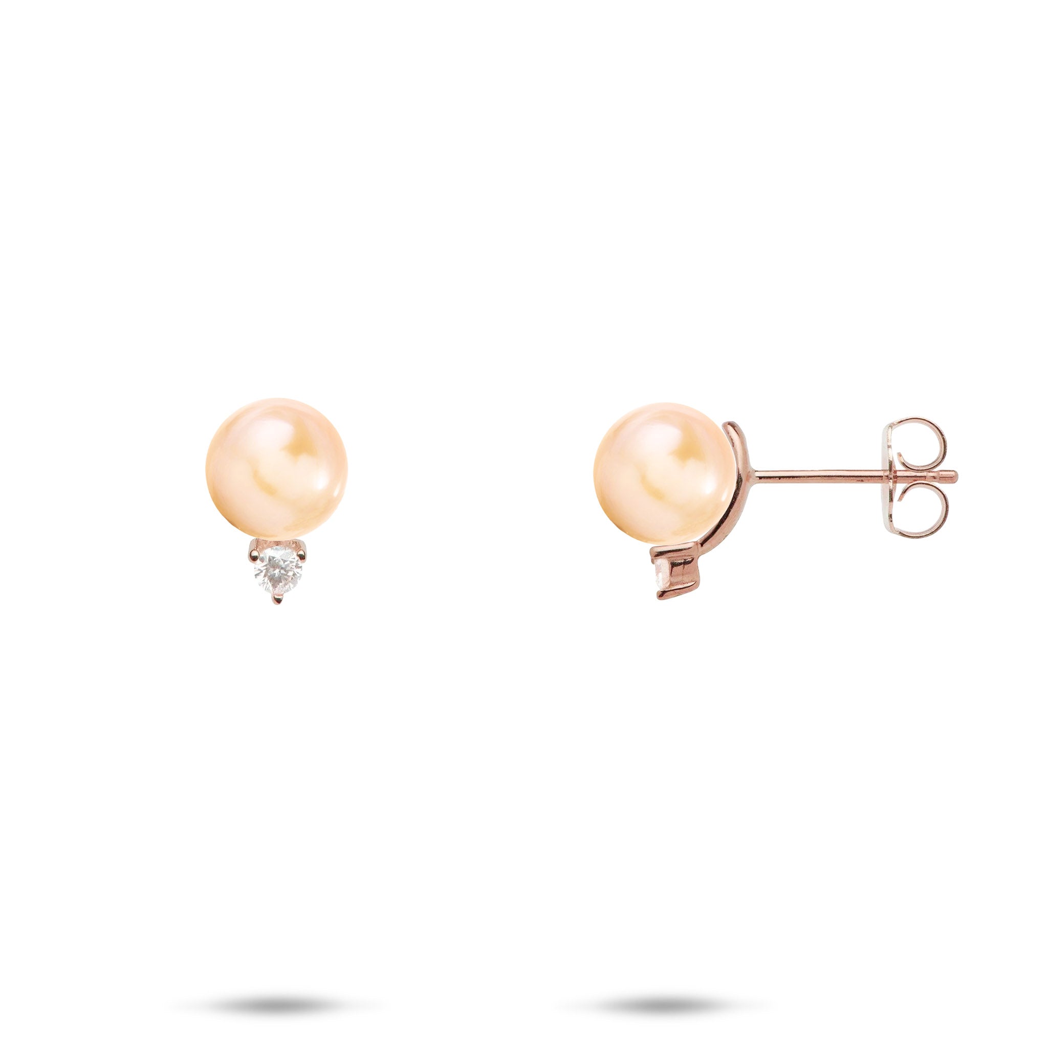 Pick A Pearl Diamond Earrings in White Gold