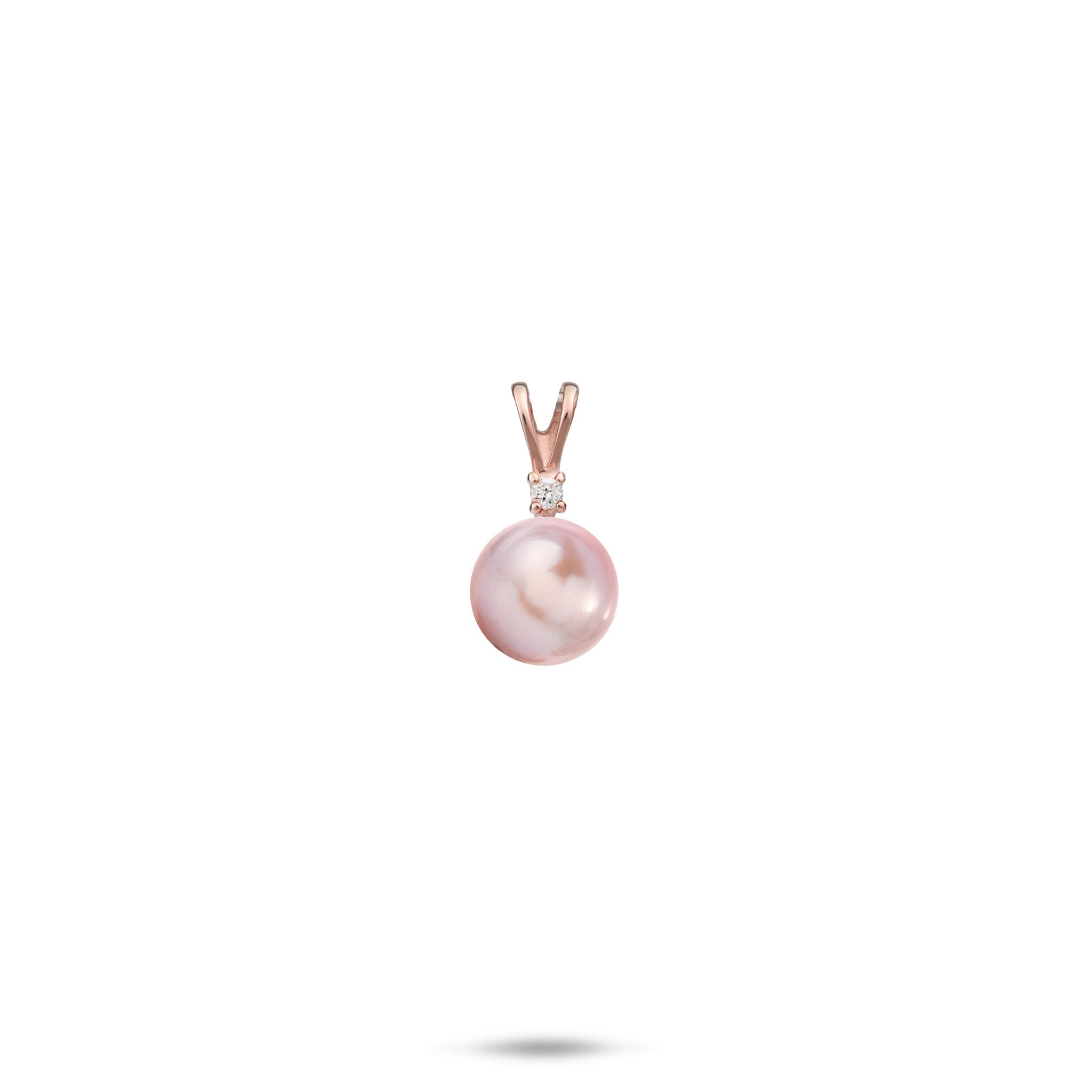 Pick A Pearl Pendant in Rose Gold with Diamond
