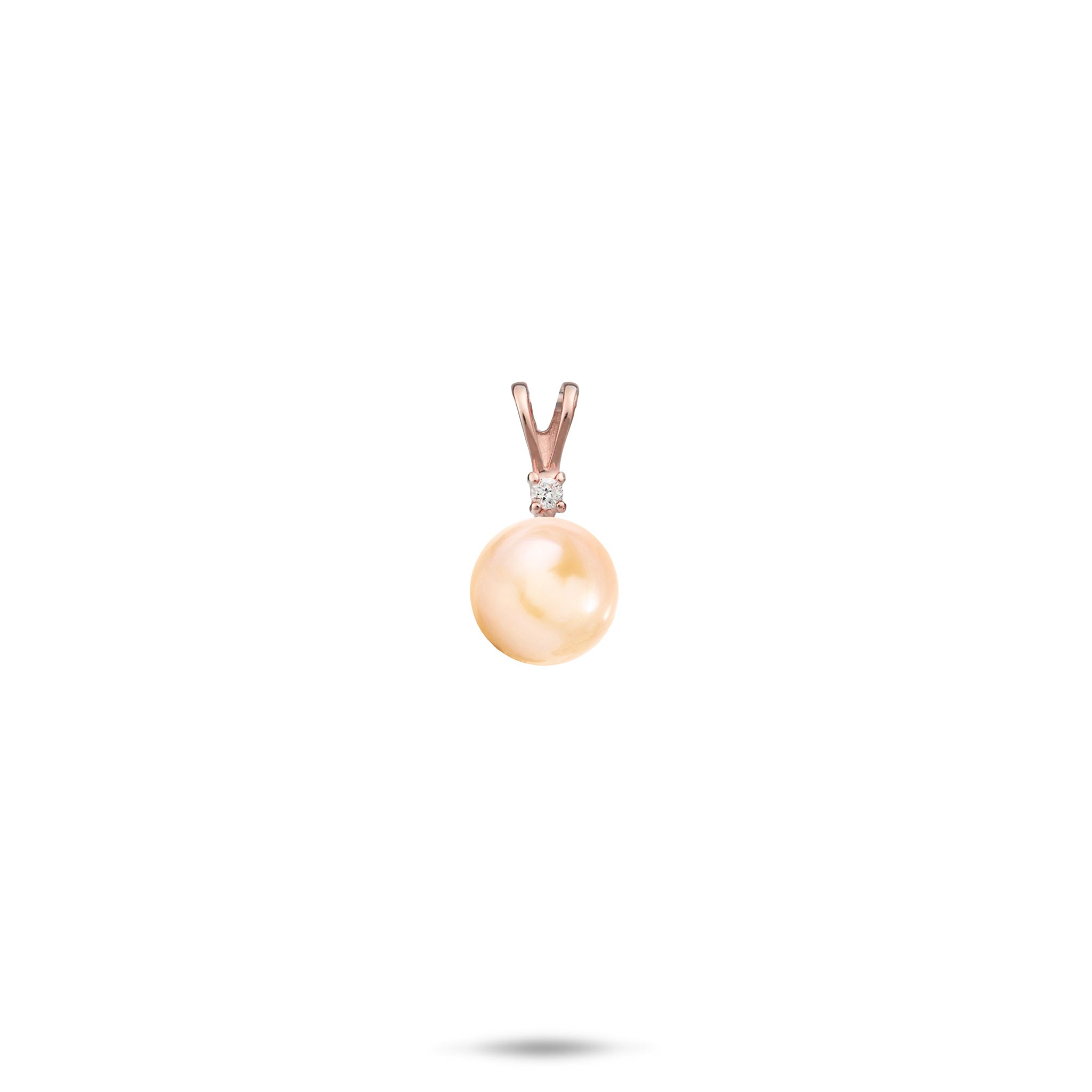 Pick A Pearl Pendant in Rose Gold with Diamond