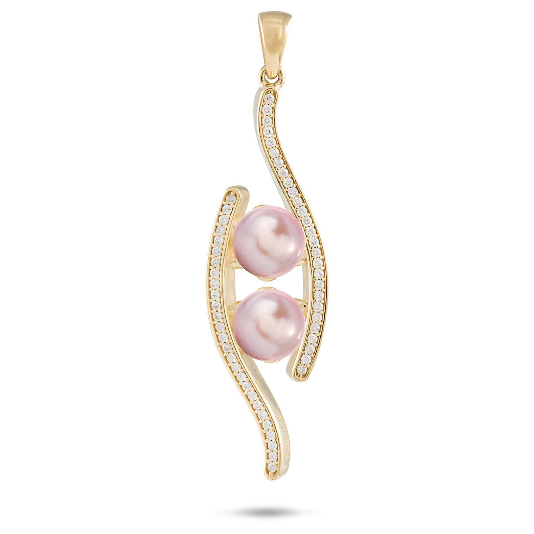 Pick A Pearl Pendant in Gold - 39mm