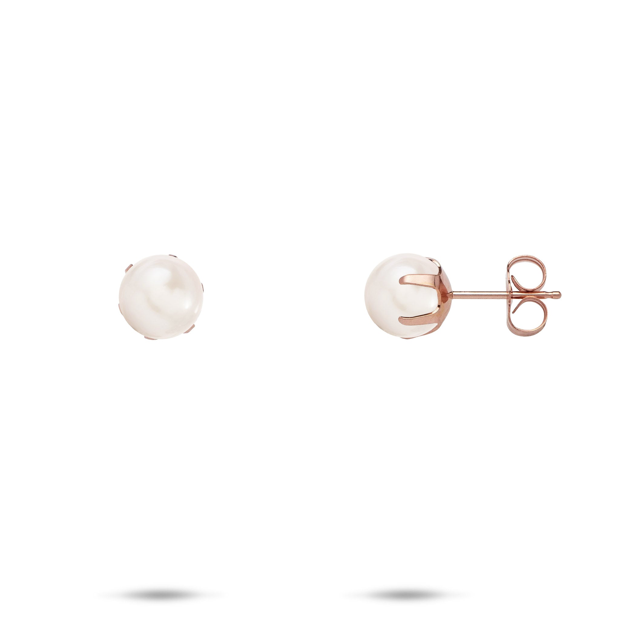 Pick A Pearl Earrings in Rose Gold