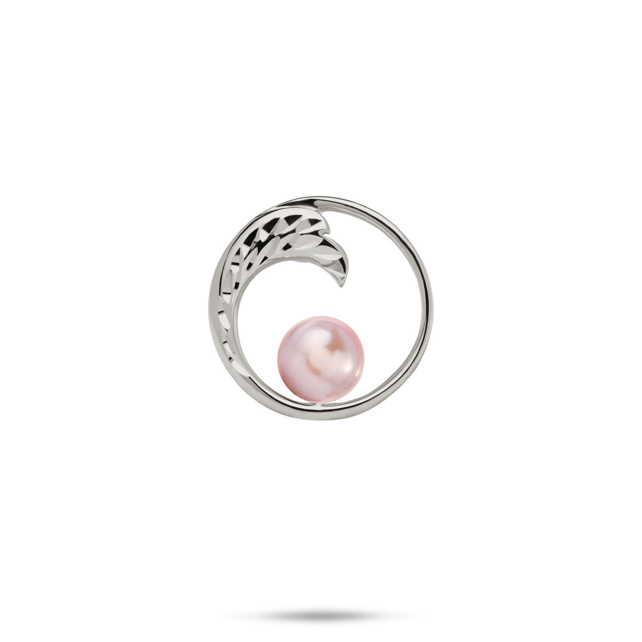 Pick A Pearl Nalu Pendant in White Gold - 18mm