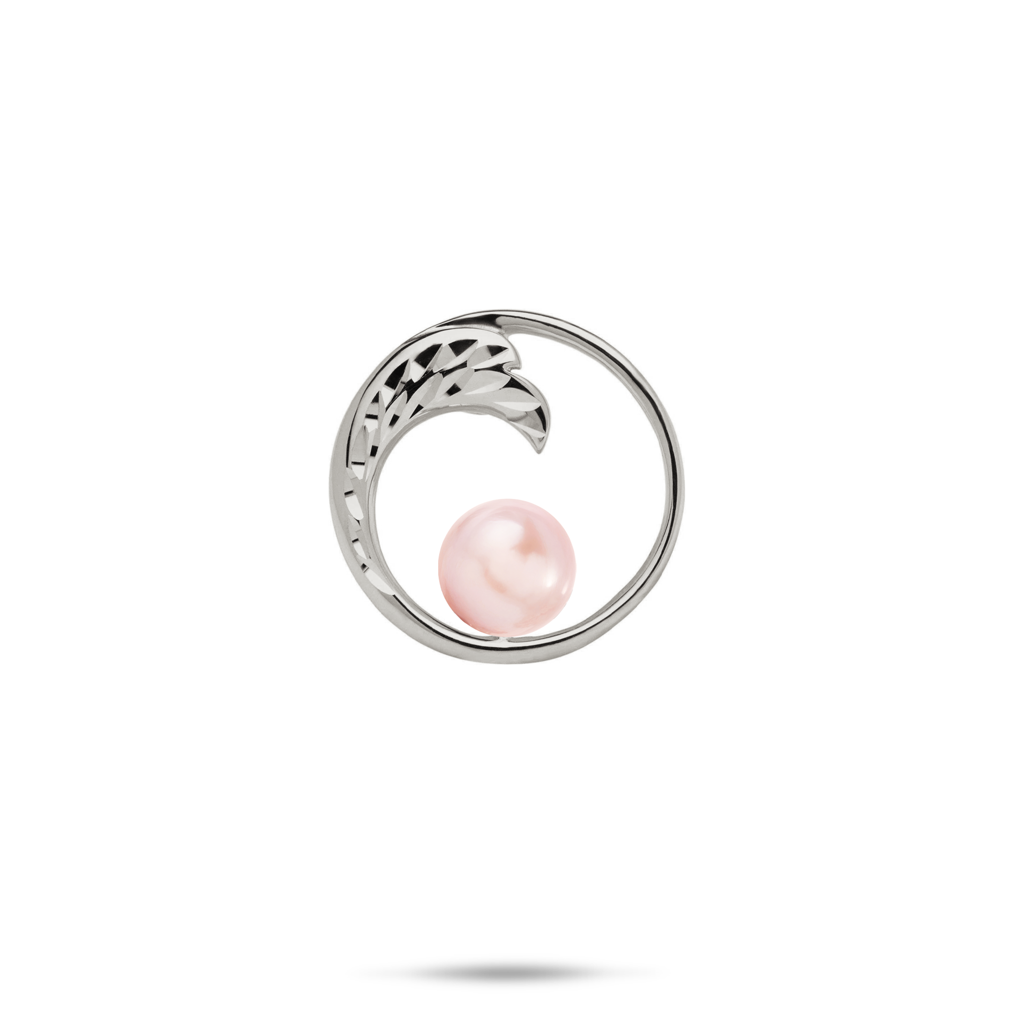 Pick A Pearl Nalu Pendant in White Gold - 18mm