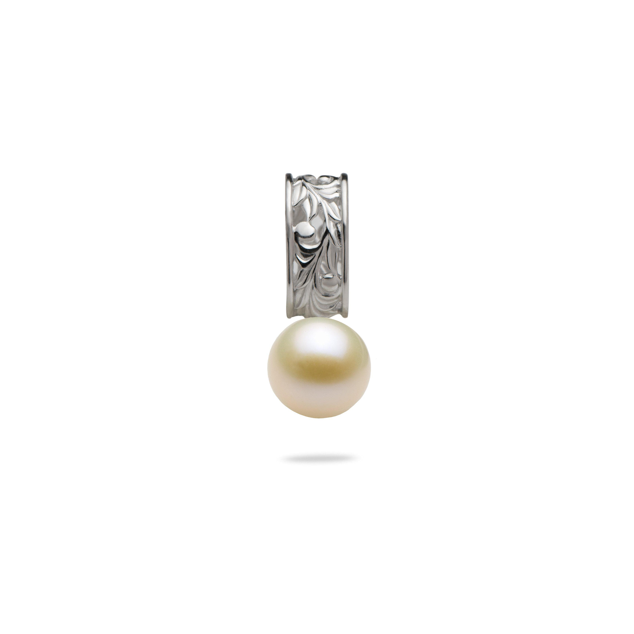 Choisissez un pendentif héritage perlé vivant en or blanc