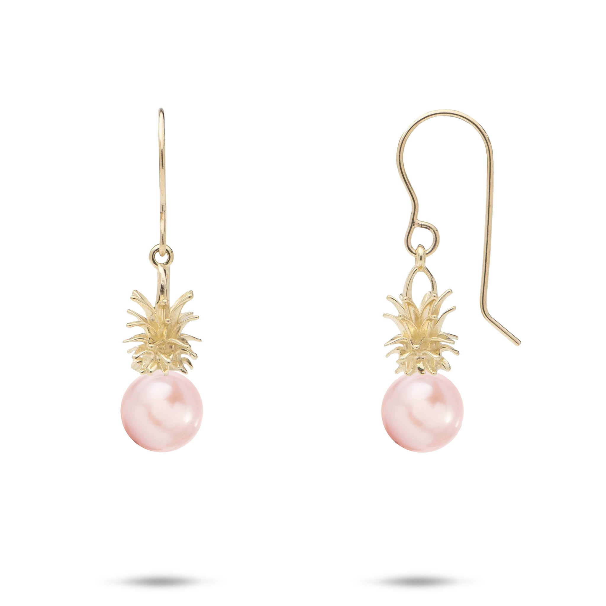 Pick A Pearl Pineapple Earrings in Gold