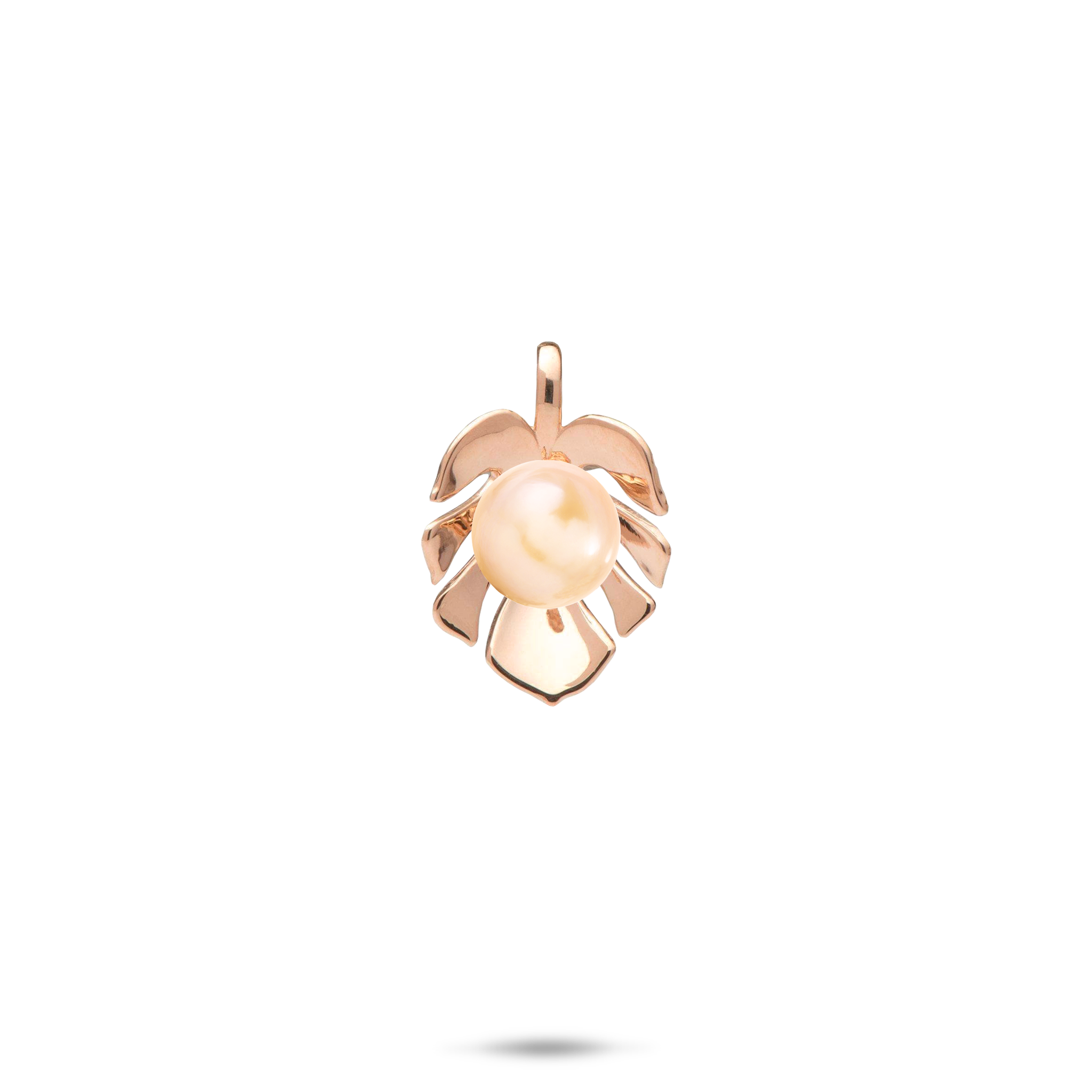 Pick A Pearl Monstera Pendant in Rose Gold - 17mm